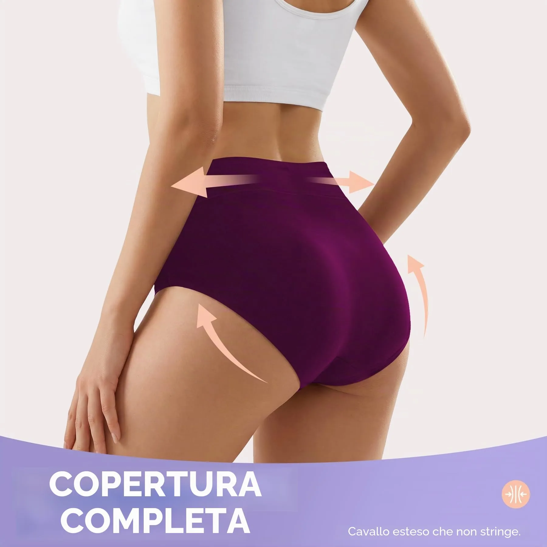 IceReco Mutande Donna in Cotone Vita Alta Slip Contenitivi Post Parto - immagine 5