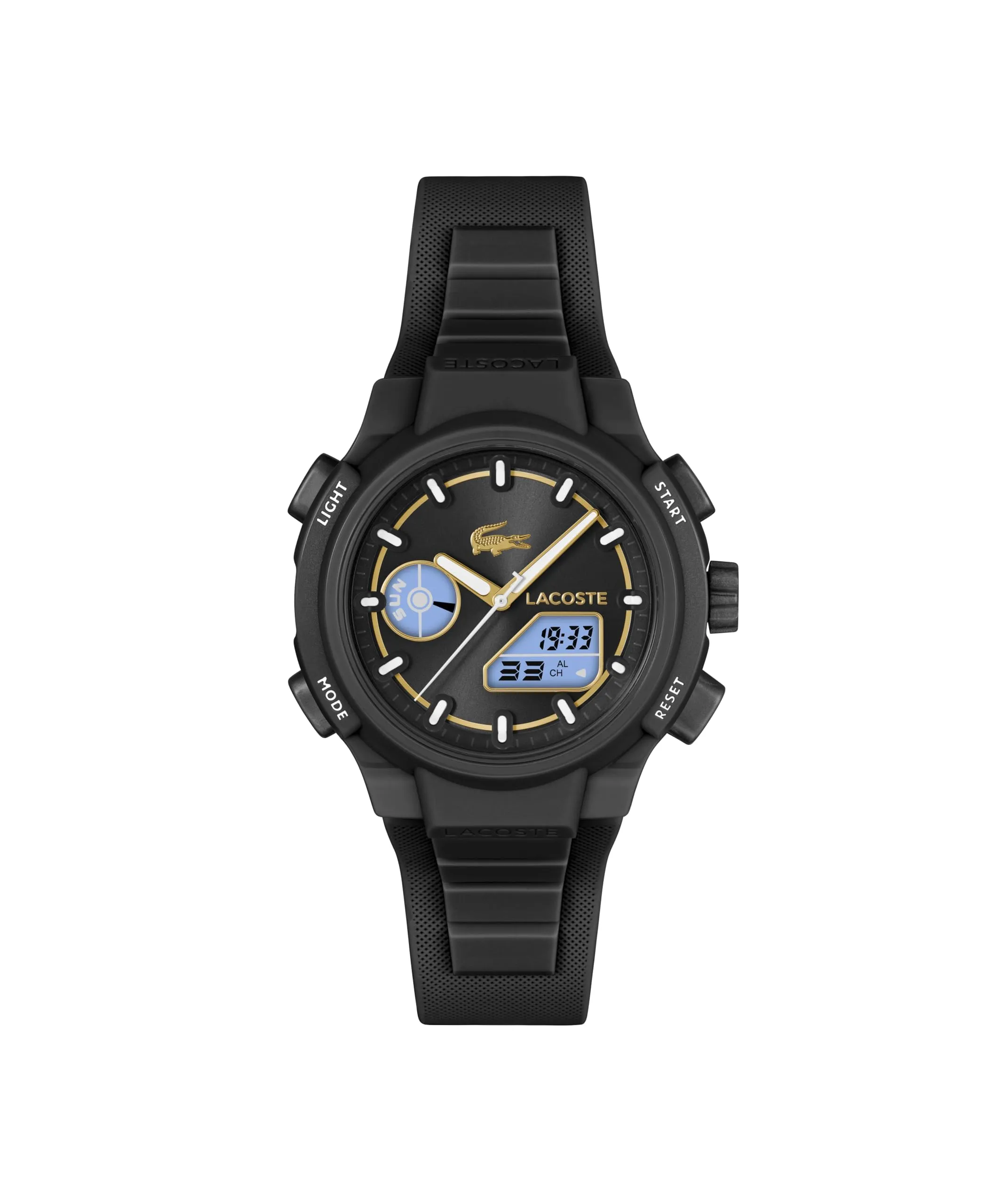 Lacoste LC33 Orologio Analogico-Digitale da Donna 2001434 con Cinturino in Silicone Nero - immagine 2