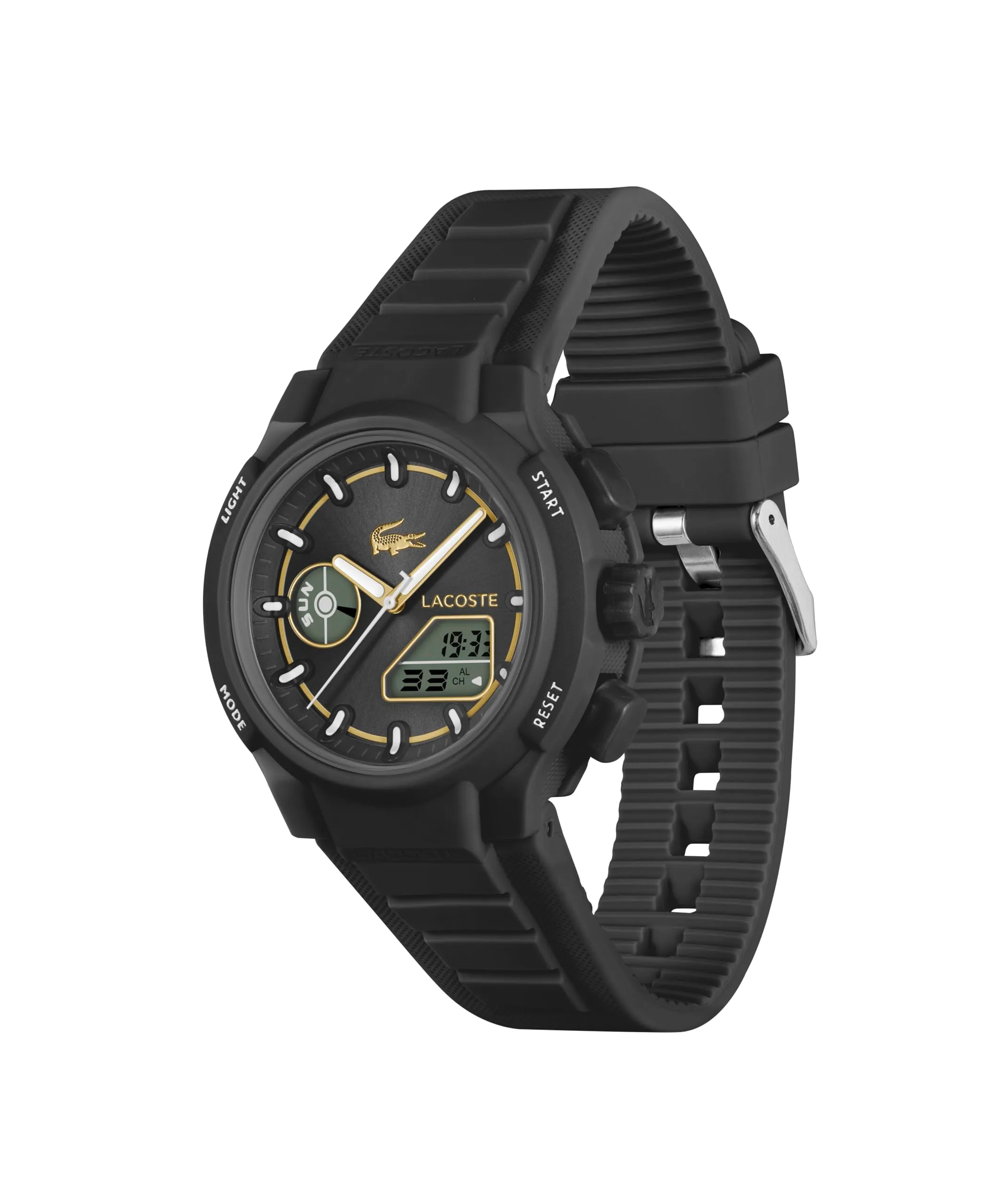 Lacoste LC33 Orologio Analogico-Digitale da Donna 2001434 con Cinturino in Silicone Nero - immagine 3