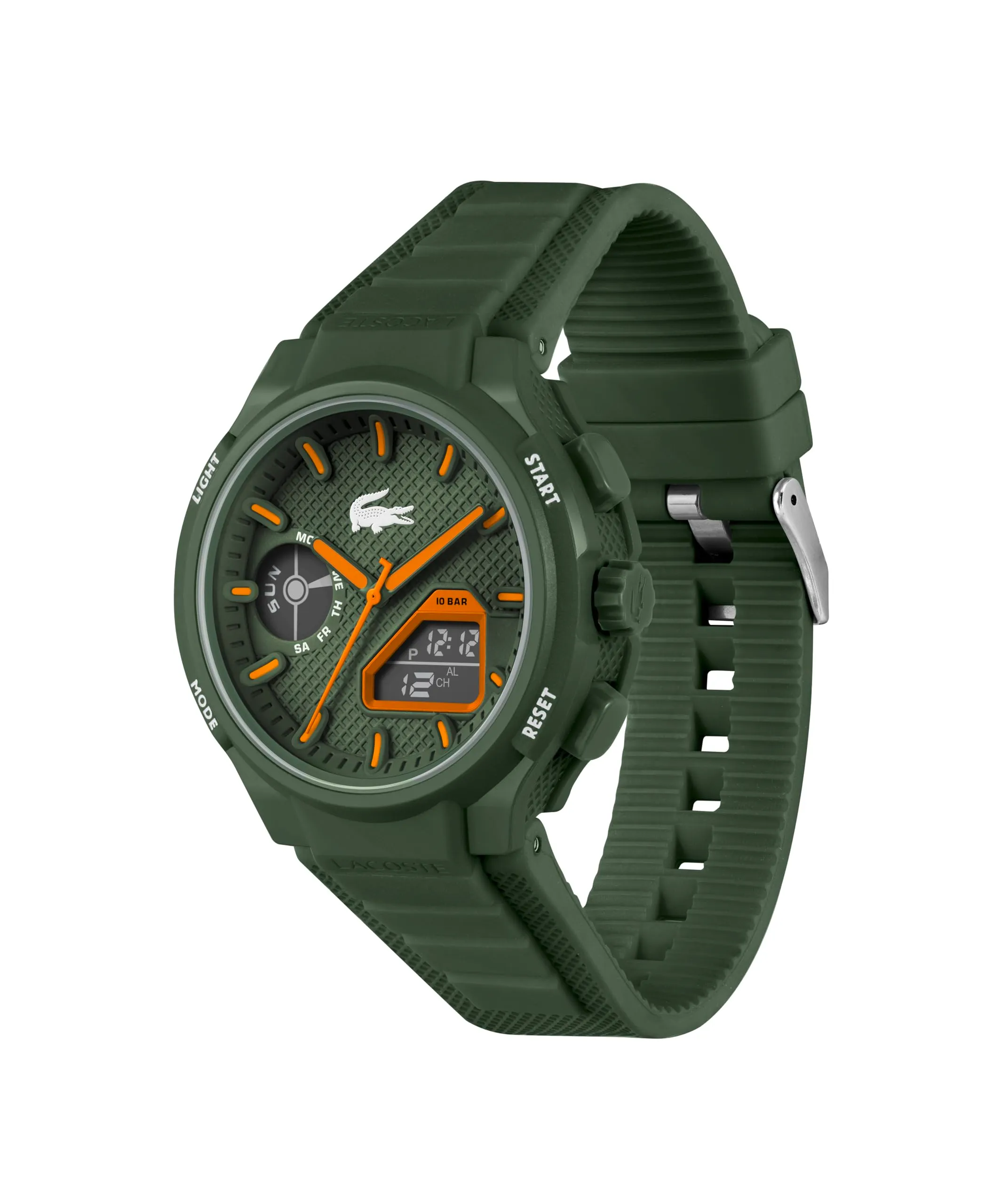 Lacoste LC33 Orologio Quarzo Multifunzione Analogico-Digitale da Uomo con Cinturino in Silicone - immagine 3