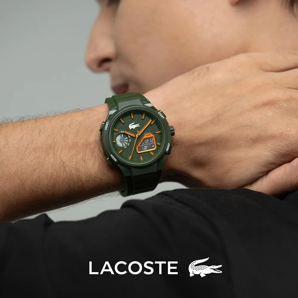 Lacoste LC33 Orologio Quarzo Multifunzione Analogico-Digitale da Uomo con Cinturino in Silicone - immagine 5