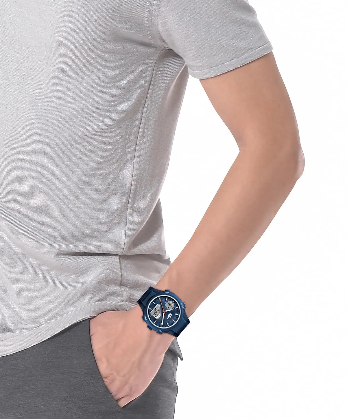 Lacoste LC33 Orologio Quarzo Analogico-Digitale da Uomo con Cinturino in Silicone - immagine 5