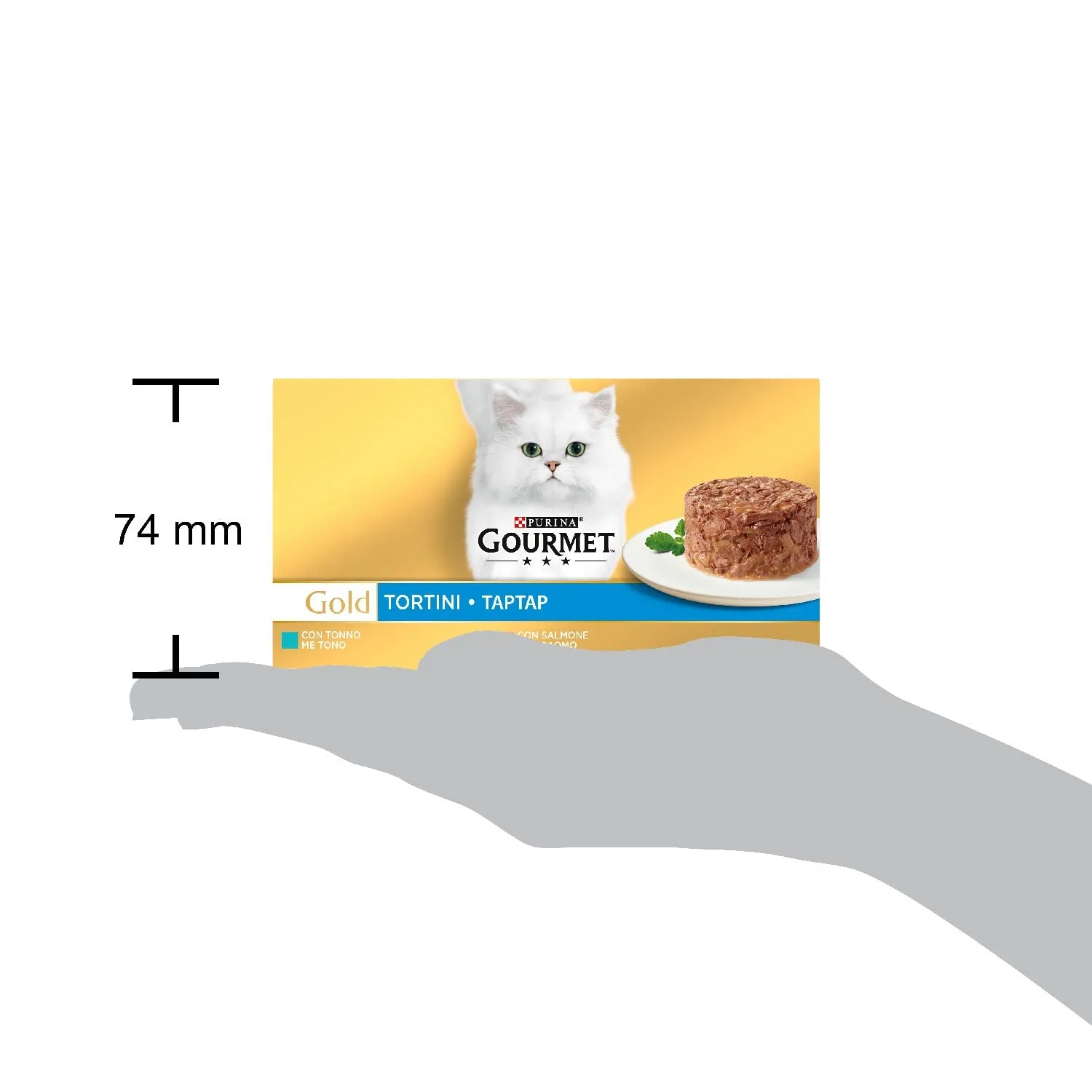 Gourmet Gold Cibo Umido per Gatti Adulti Tortini Tonno e Salmone, 48 x 85g - immagine 4