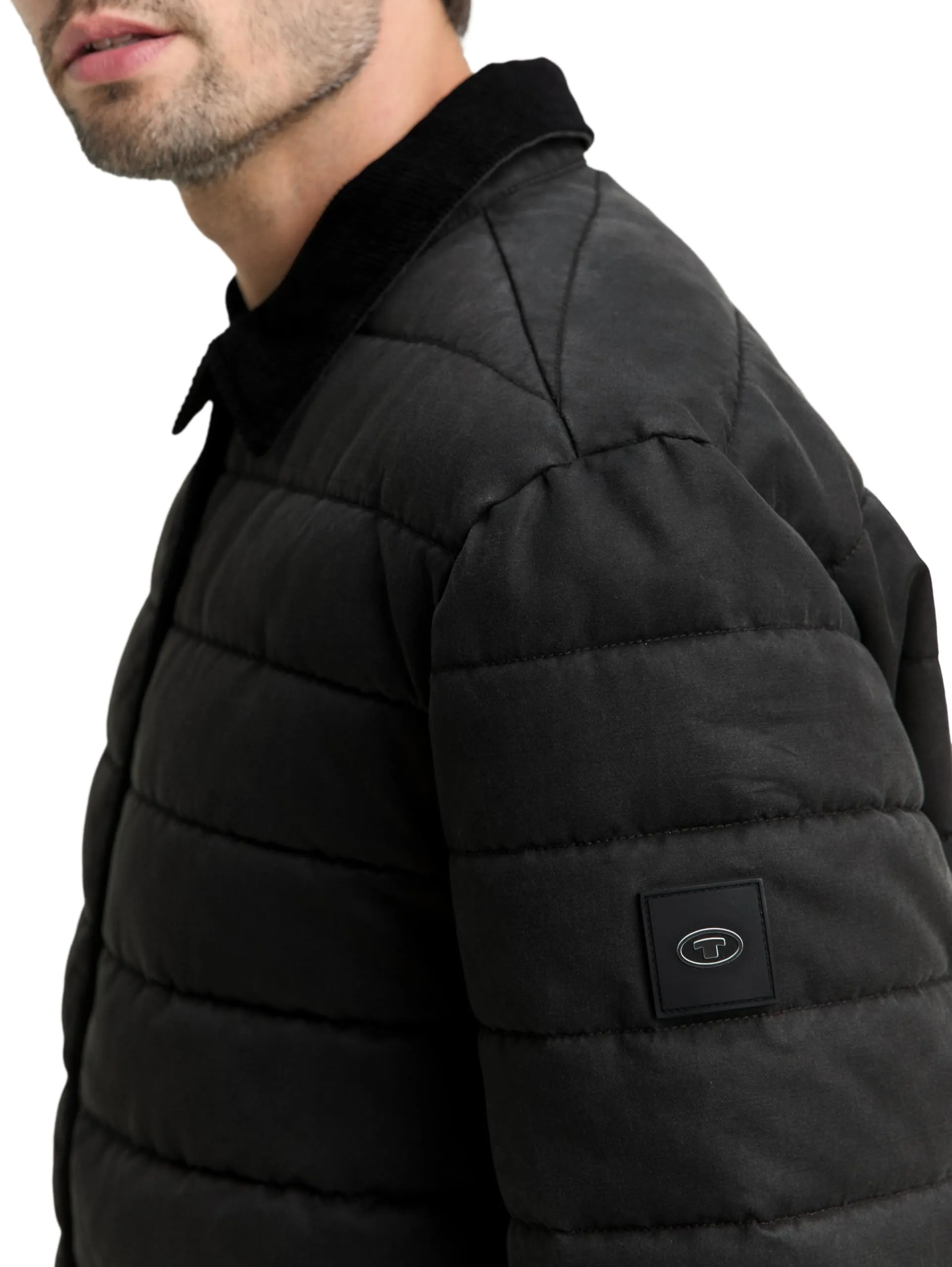 Tom Tailor Giacca da Uomo 1048277 Black Grey Melange, XXL - immagine 6