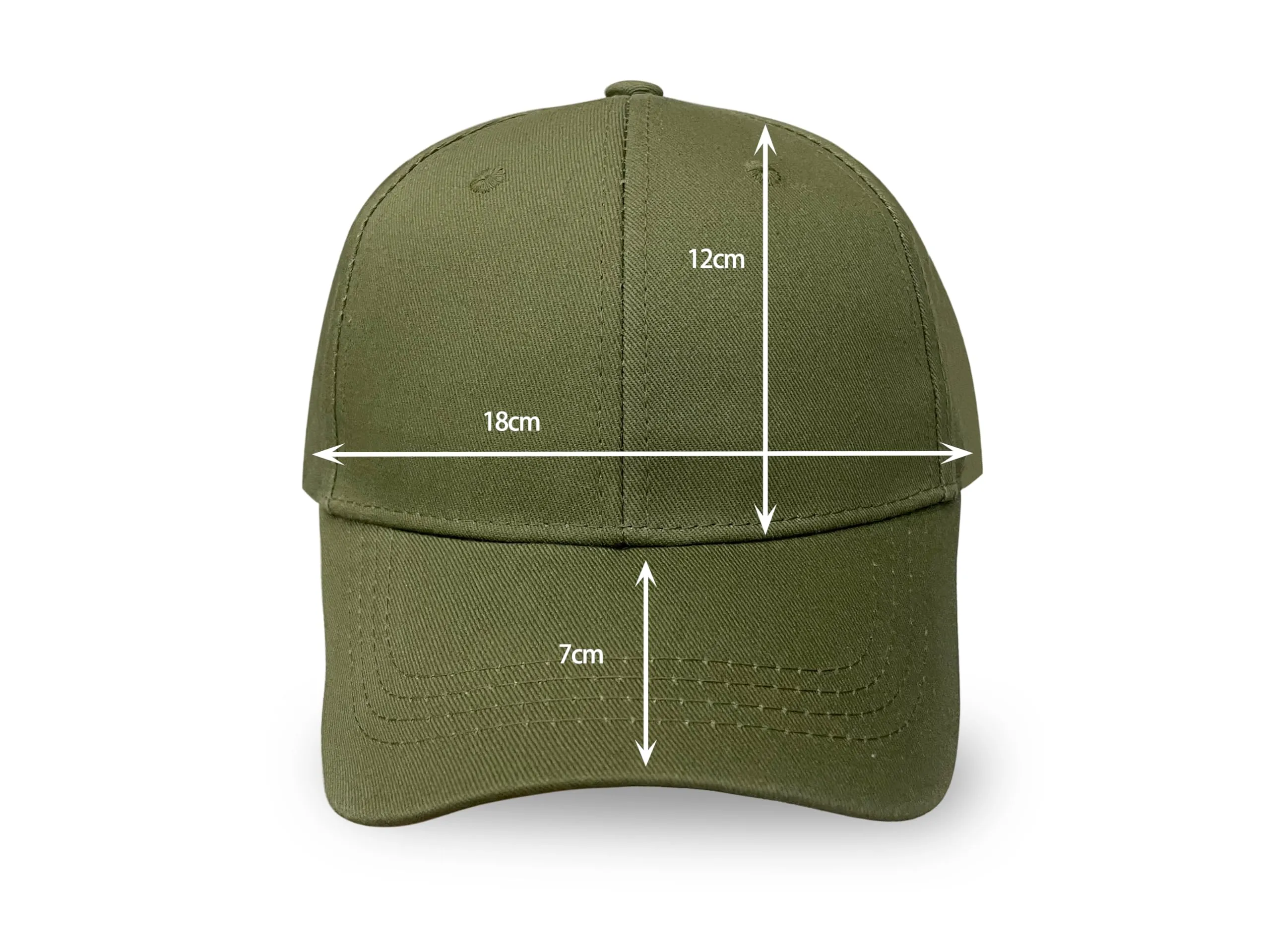 Bella Accessori Cappellino Baseball Regolabile Unisex in Cotone, Verde - immagine 4