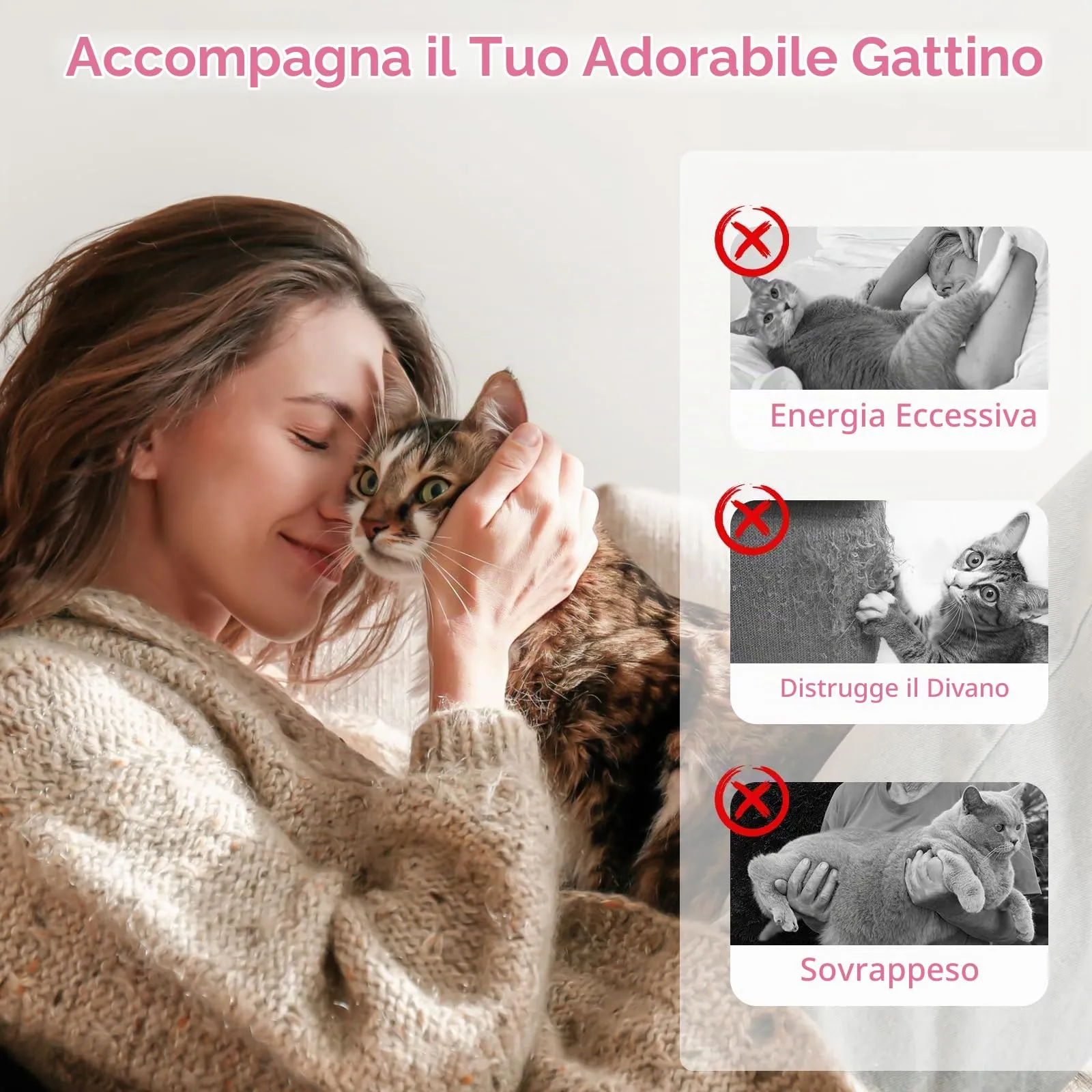 Pawaboo Bacchetta gioco con piume per gatti, confezione da 2, Farfalla Rosa, 88 cm - immagine 6