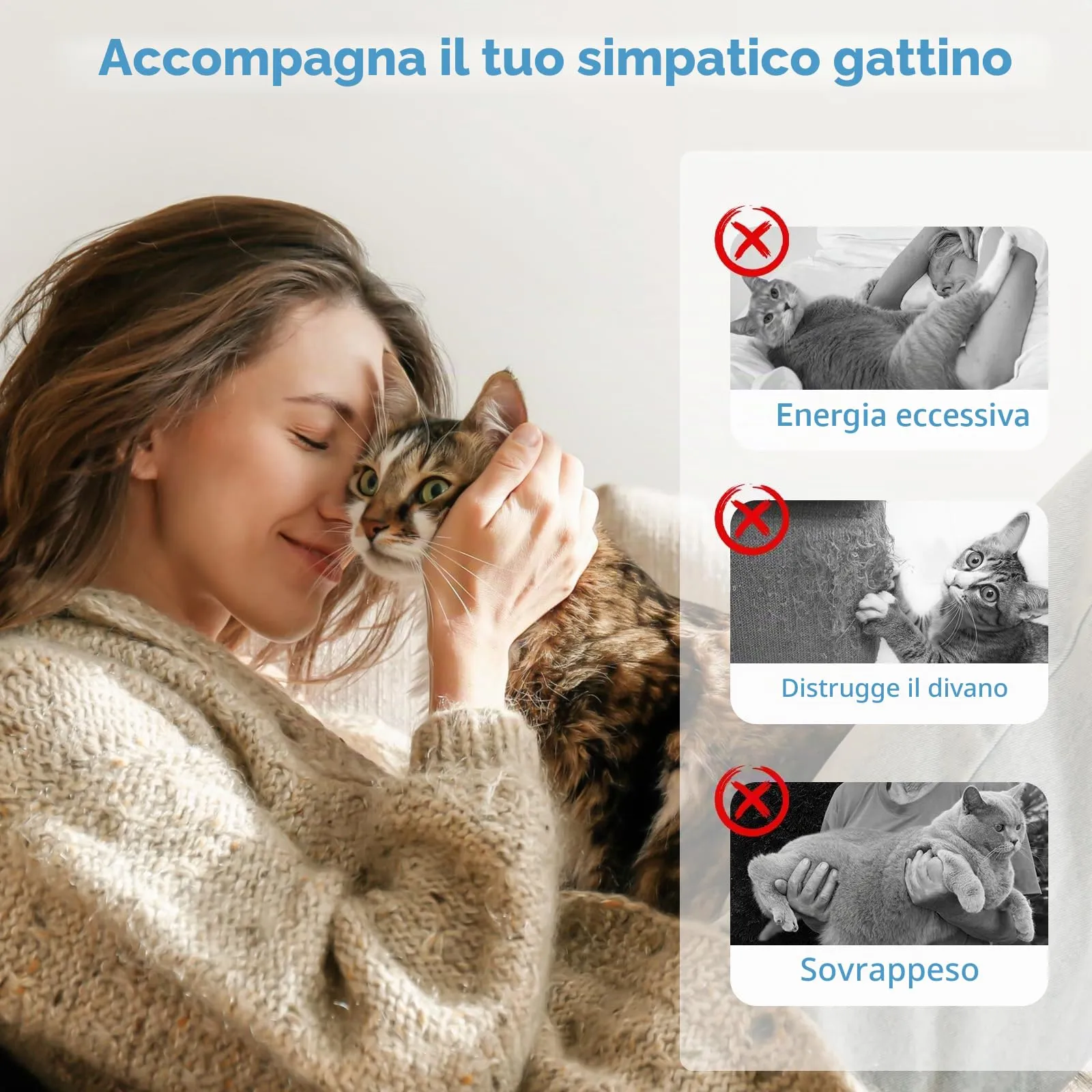 Pawaboo Bacchetta gioco con piume per gatti, confezione da 2 - immagine 6