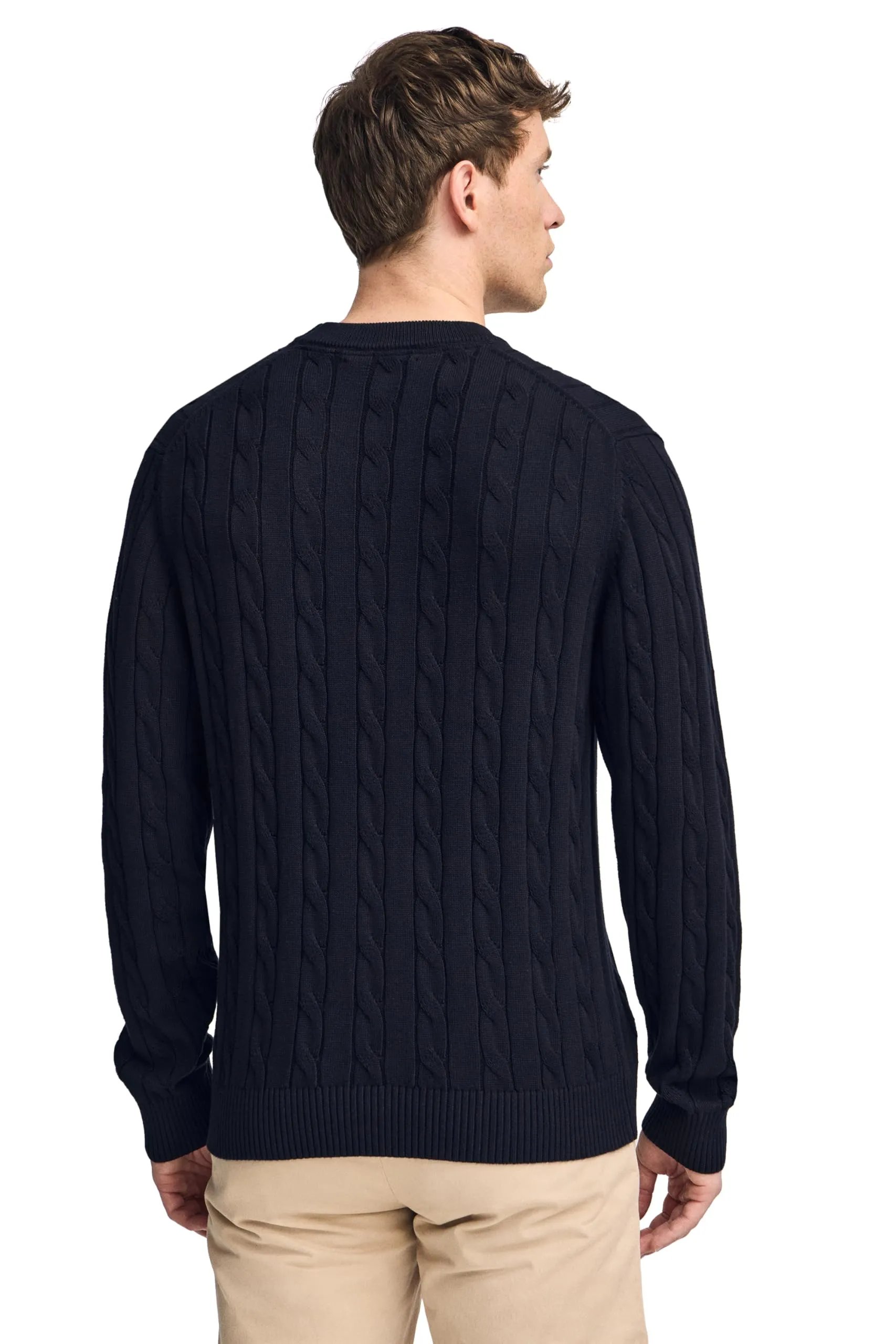 Polo Club Maglione in Filo Intrecciato Blu Marino con Ricamo Rigby Go Uomo - 100% Cotone - immagine 4