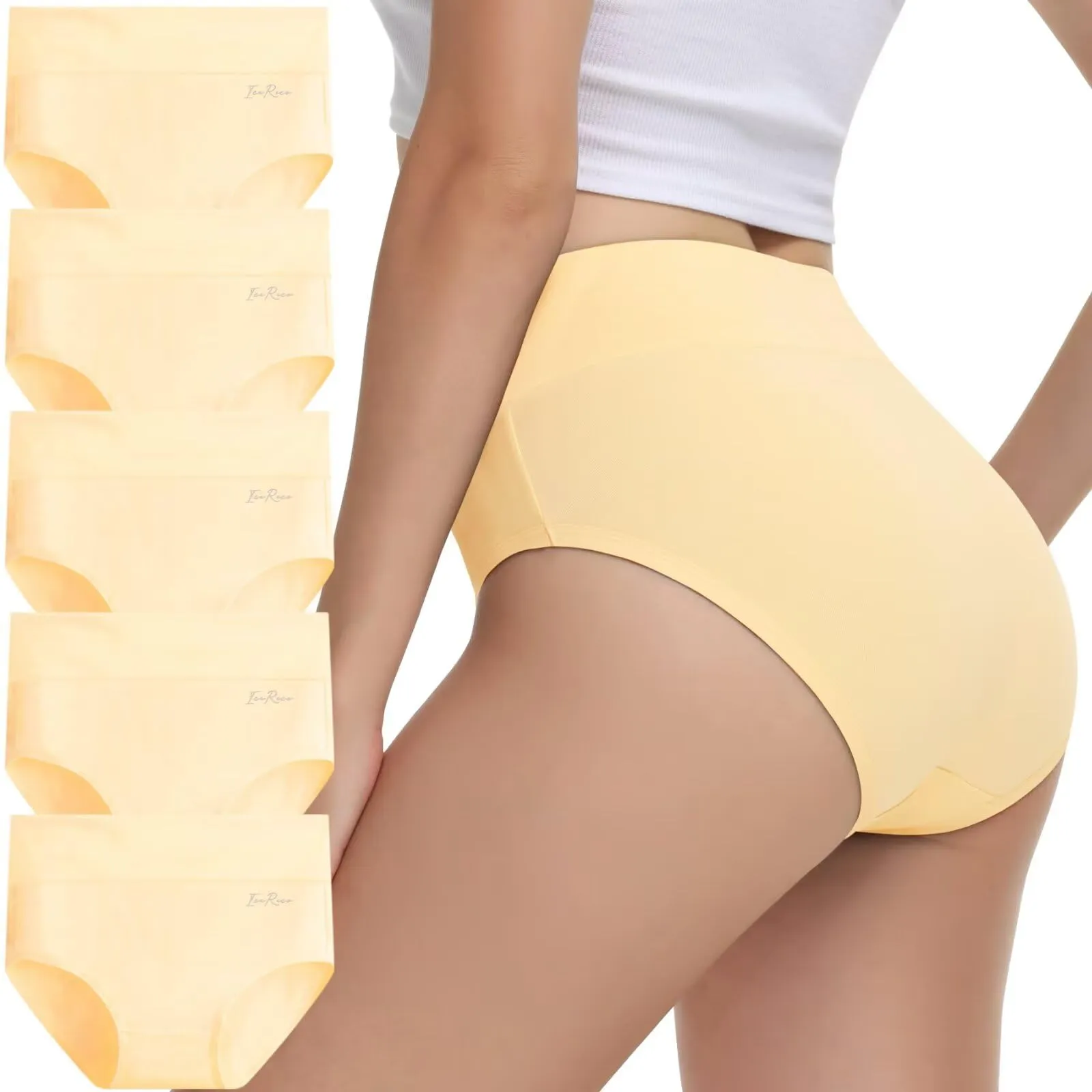 IceReco Mutande Donna Cotone Vita Alta, S - immagine 1