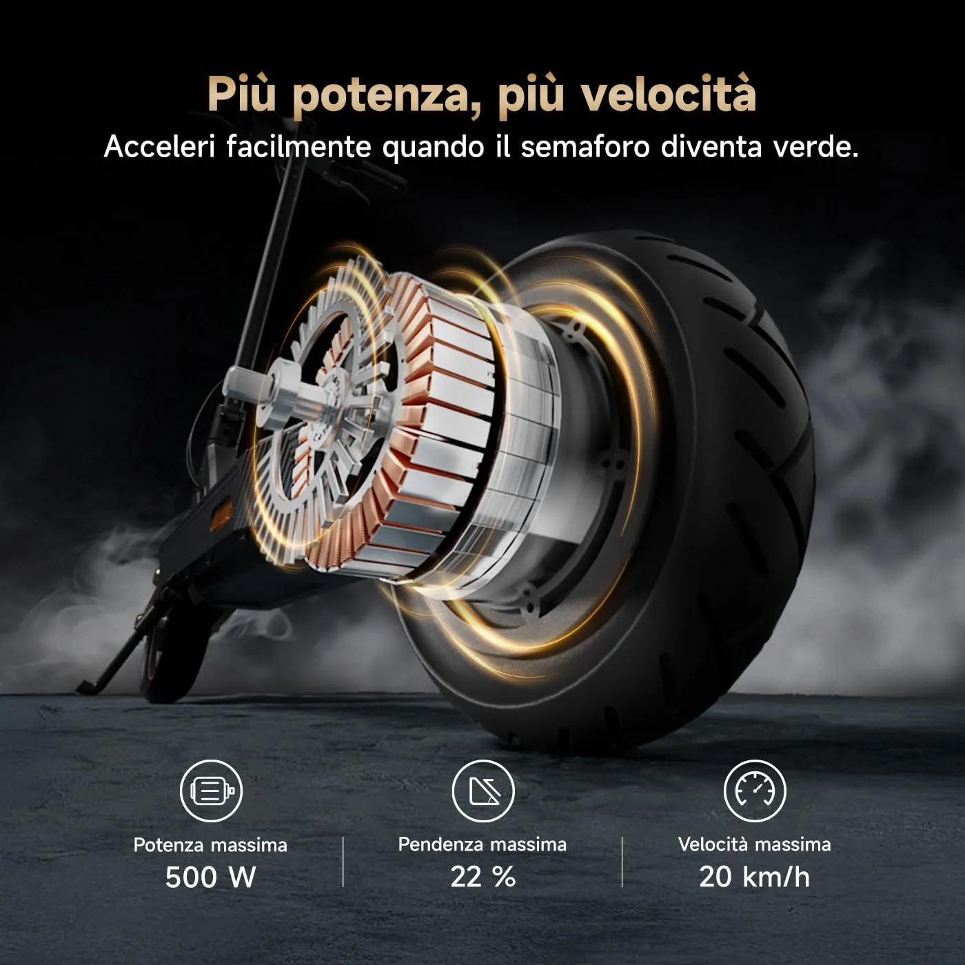 NAVEE GT3 Max Monopattino Elettrico Pieghevole, Autonomia 75km - immagine 4