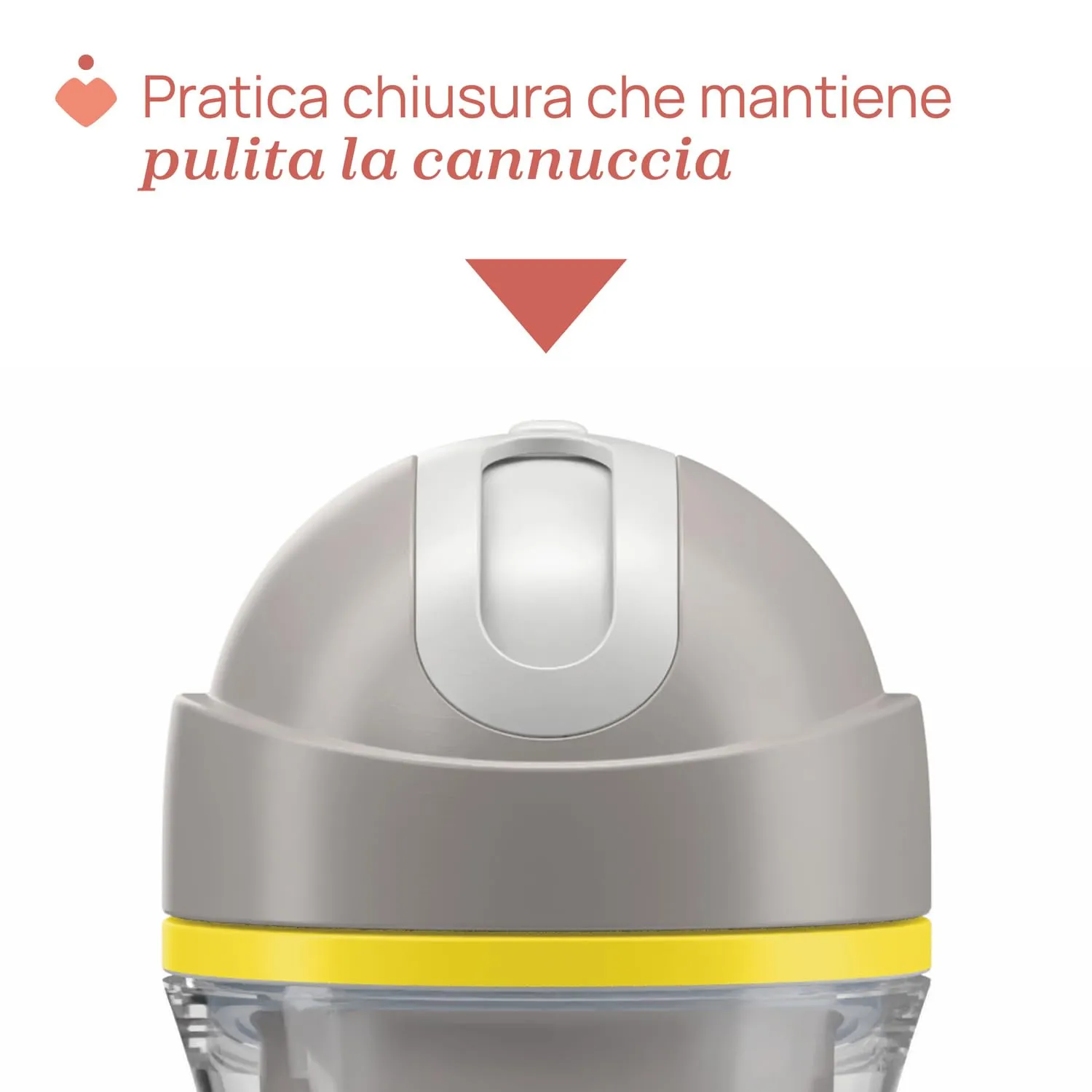 Chicco Sport Cup Bicchiere Antigoccia in Silicone per Bambini 14+ Mesi, 266 ml, Grigio - immagine 6