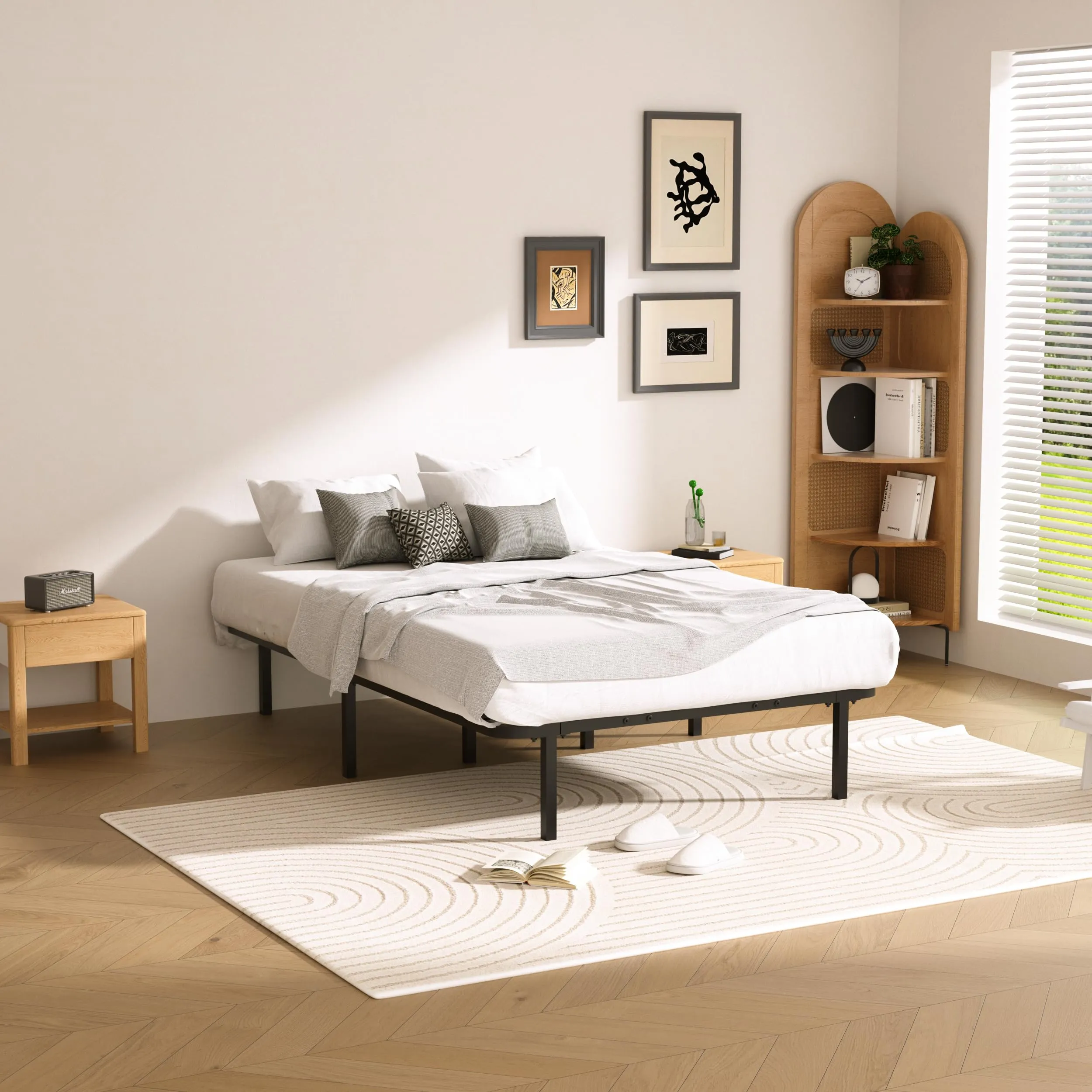 DEWINNER Rete Letto Singolo 80x190cm, Altezza 35 cm, 13 Doghe in Legno Pioppo Ortopedica con 7 Piedi - immagine 5