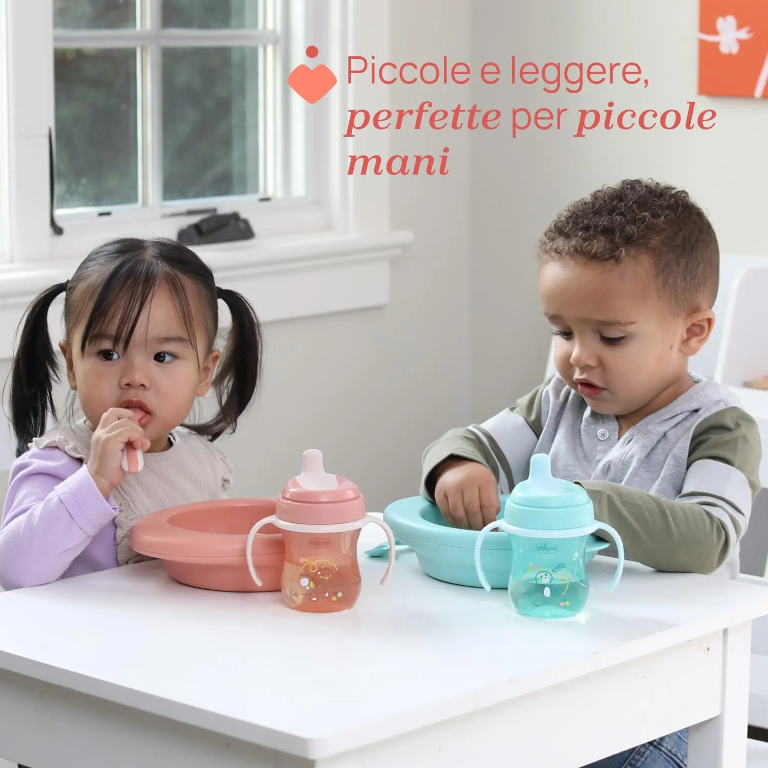 Chicco Posatine Inox Set Pappa Forchetta e Cucchiaio in Acciaio Inossidabile, 2 Pezzi, 18M+, Grigio - immagine 4