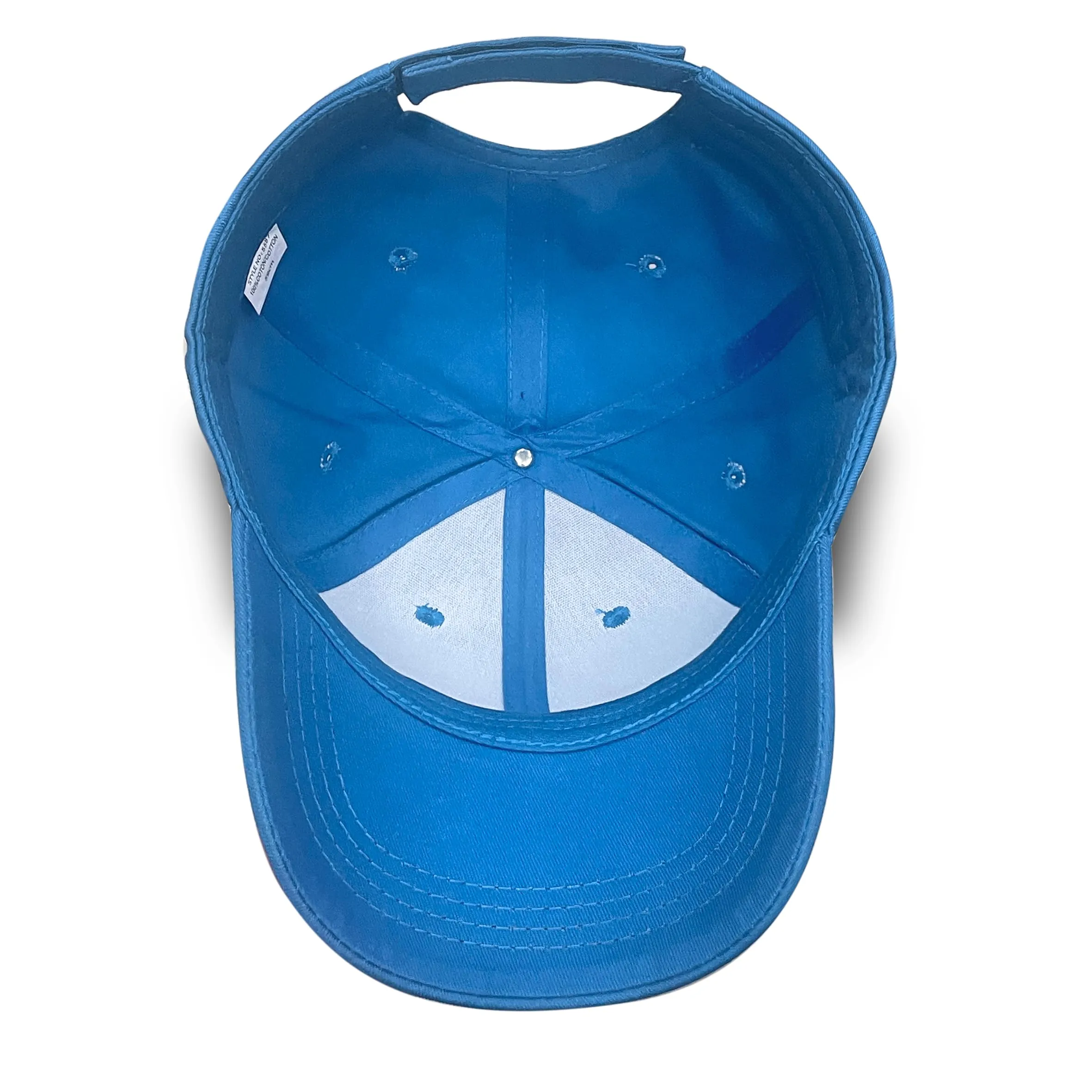 Bella Accessori Cappellino Baseball Regolabile Unisex Blu Chiaro - immagine 6
