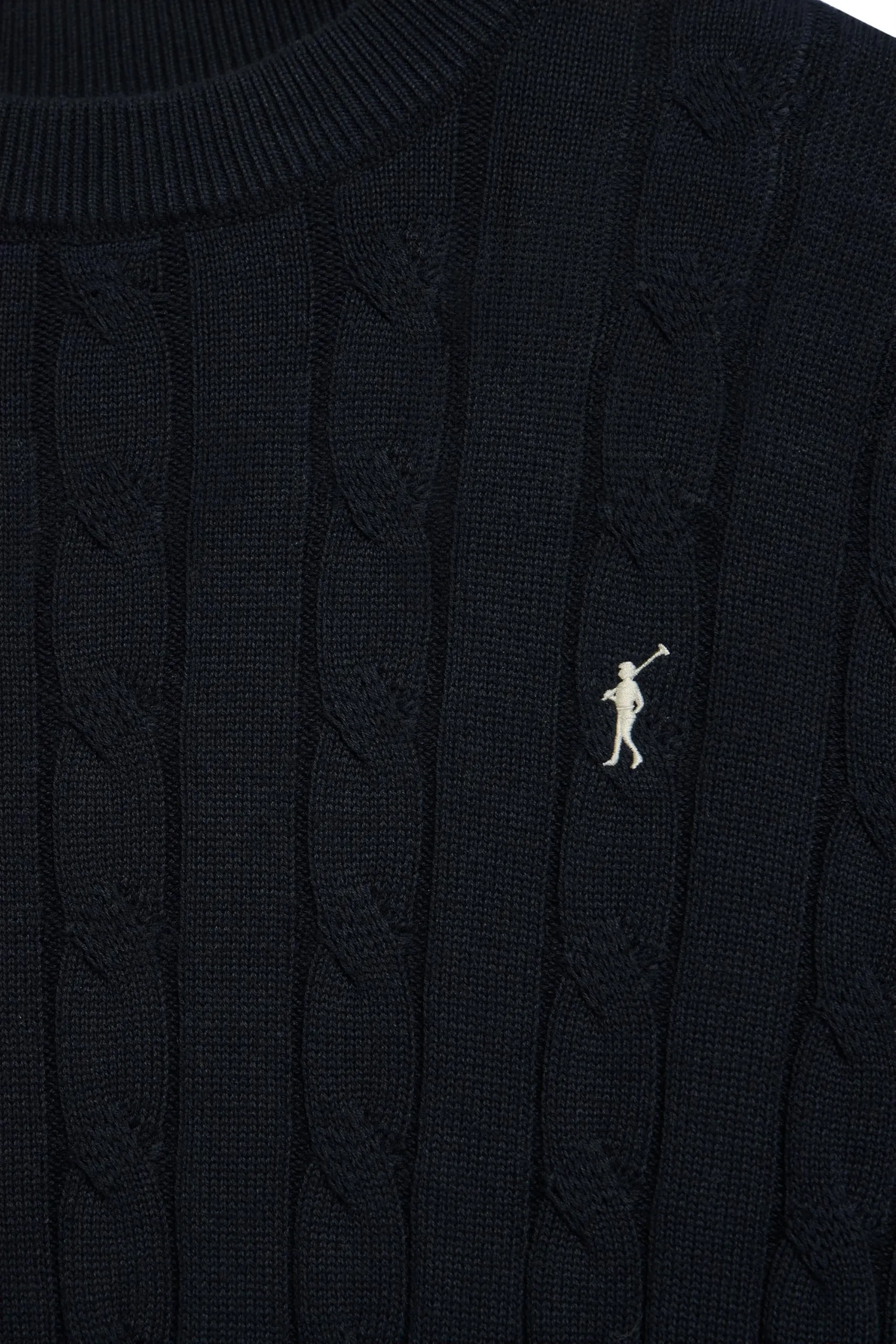 Polo Club Maglione in Filo Intrecciato Blu Marino con Ricamo Rigby Go Uomo - 100% Cotone - immagine 5