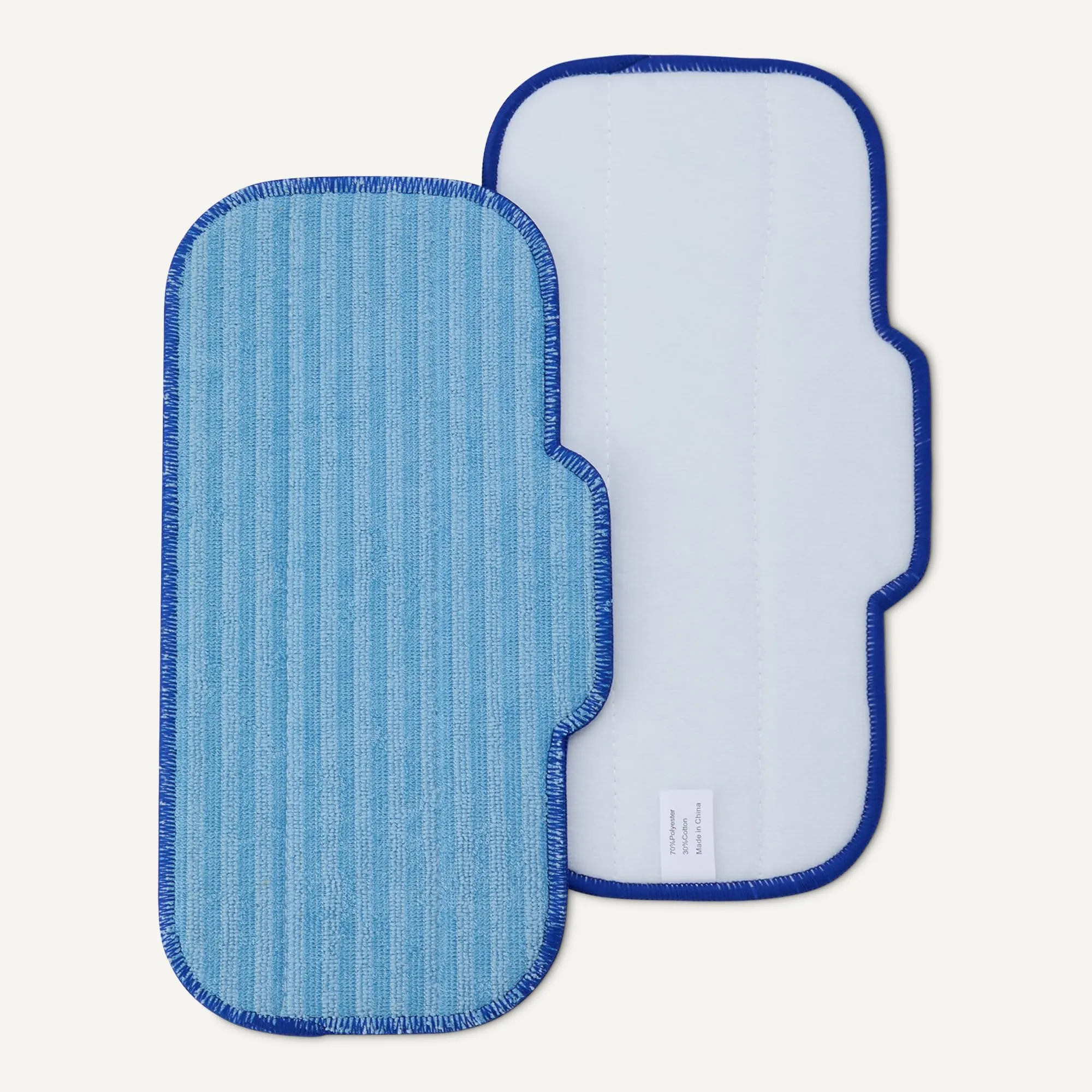 Amazon Basics Tamponi di Ricambio per Scopa a Vapore, Lavabili per Pavimenti Duri, 30.5 x 14 x 0.5 cm, Blu, Confezione da 4 - immagine 3