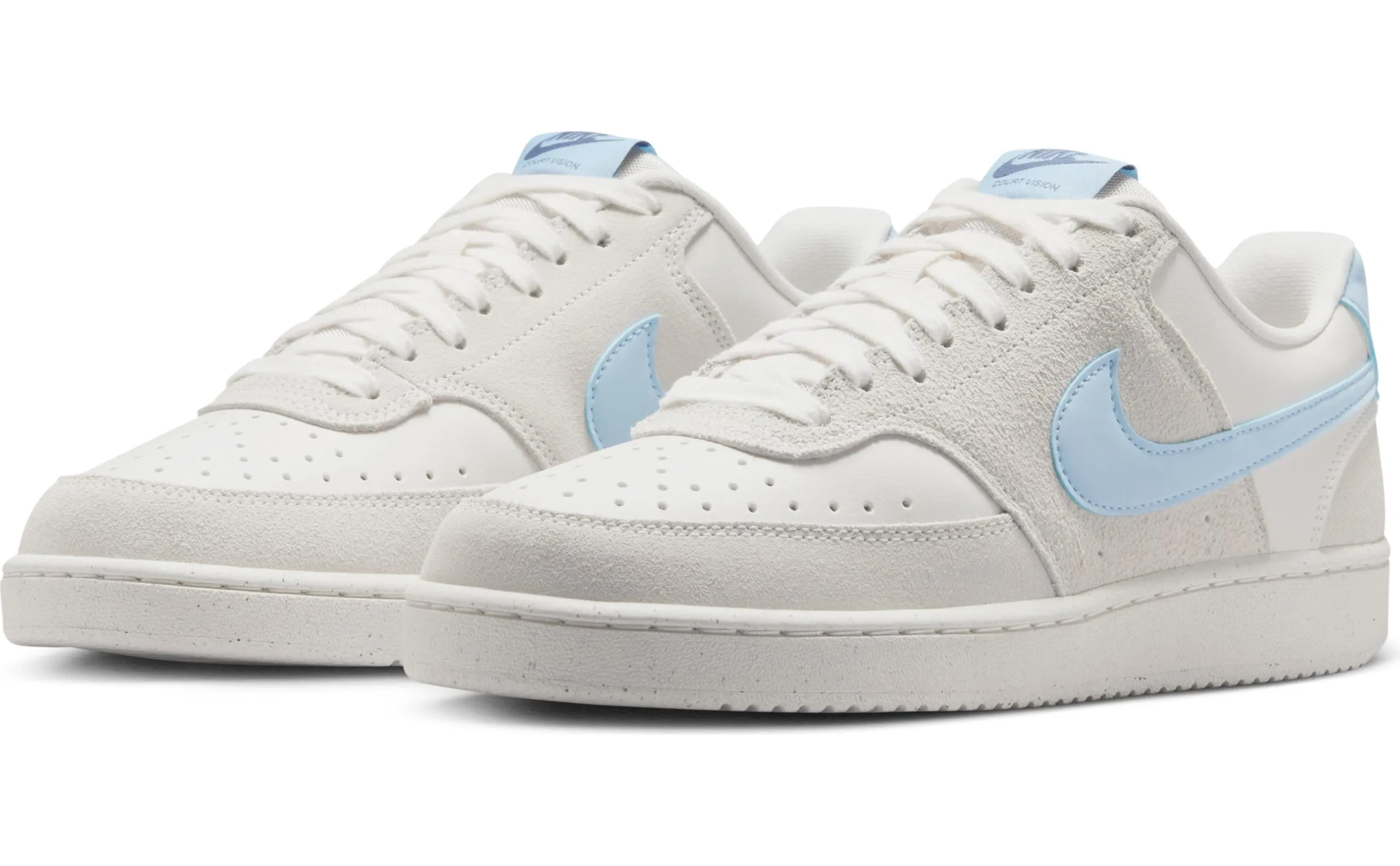 Nike Court Vision Low Women's Shoes - Phantom Psychic Blue Light Bone - 38.5 EU - immagine 2