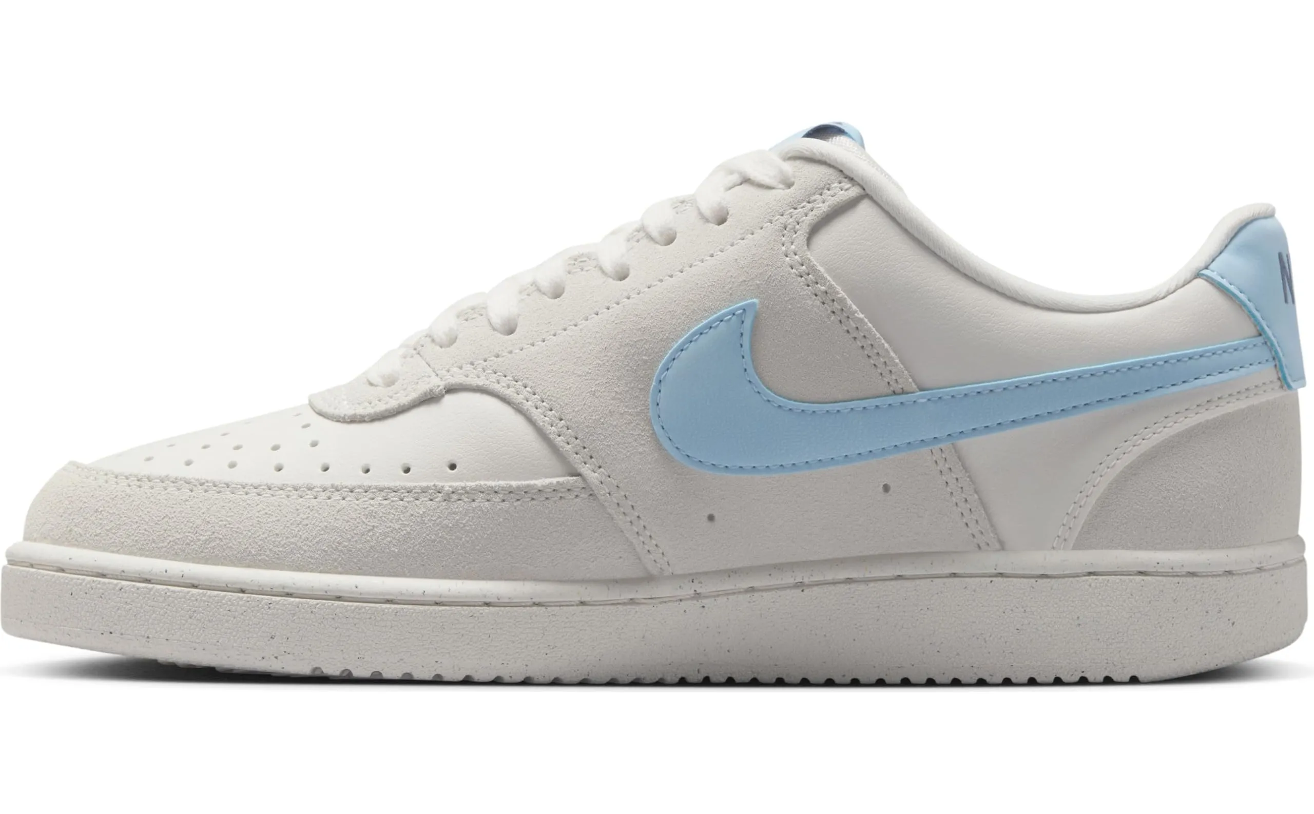 Nike Court Vision Low Women's Shoes - Phantom Psychic Blue Light Bone - 38.5 EU - immagine 9