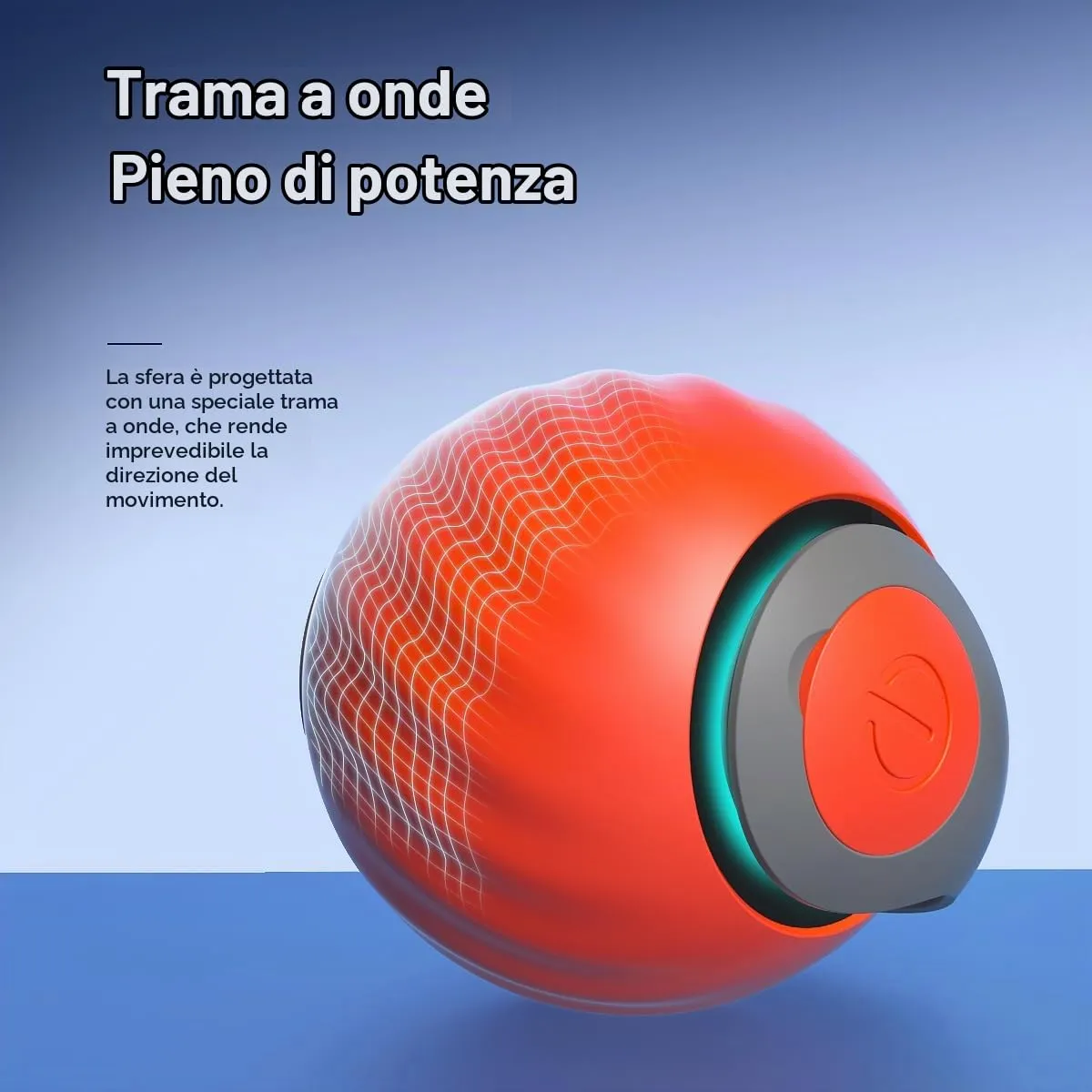 Kinizuxi Giocattolo Interattivo con Palla Automatica per Gatti e Cuccioli, Ricaricabile con 2 Modalità e Rotazione a 360 Gradi, Arancia - immagine 4
