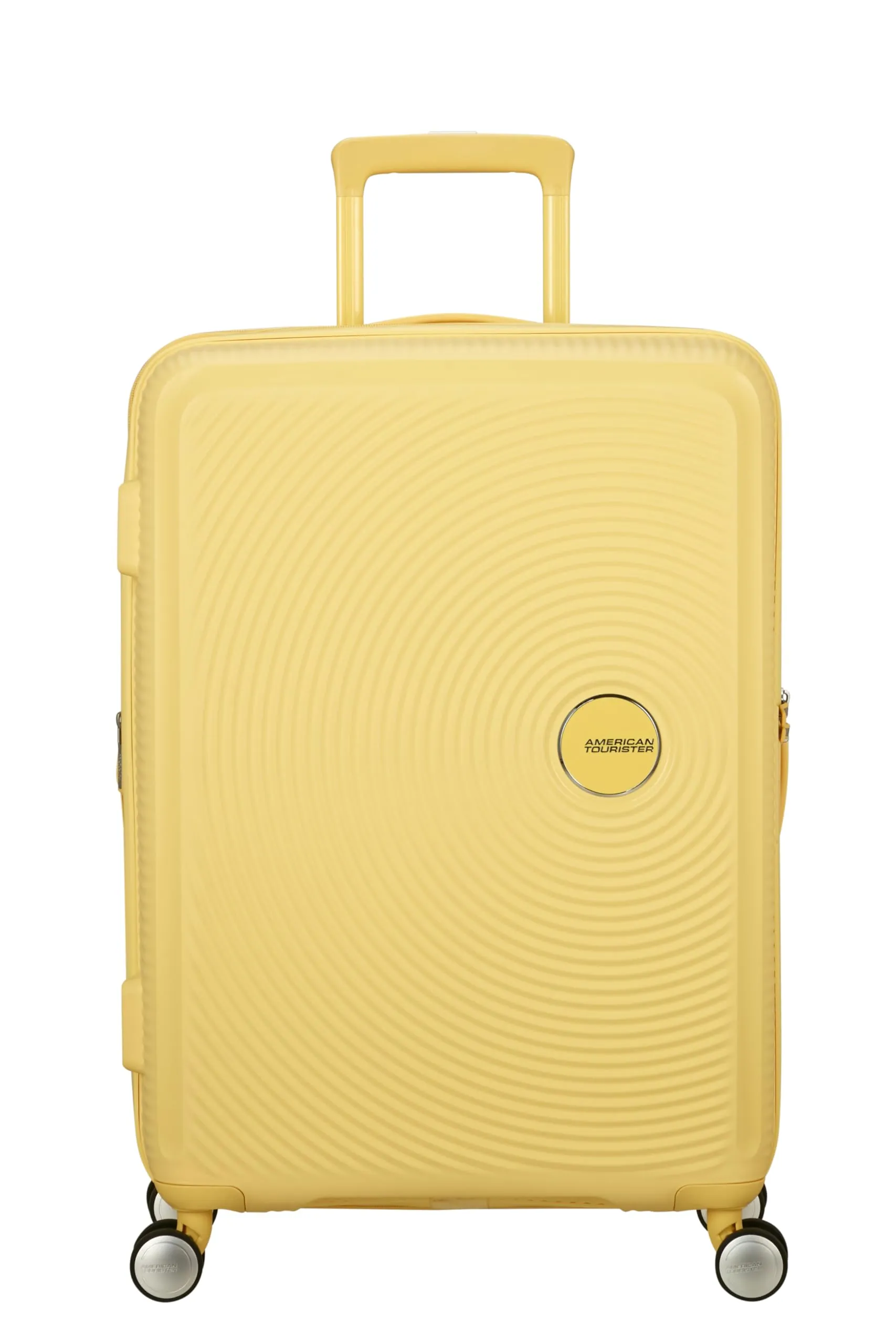 American Tourister Soundbox Trolley 67 cm - Giallo Pastello - immagine 2