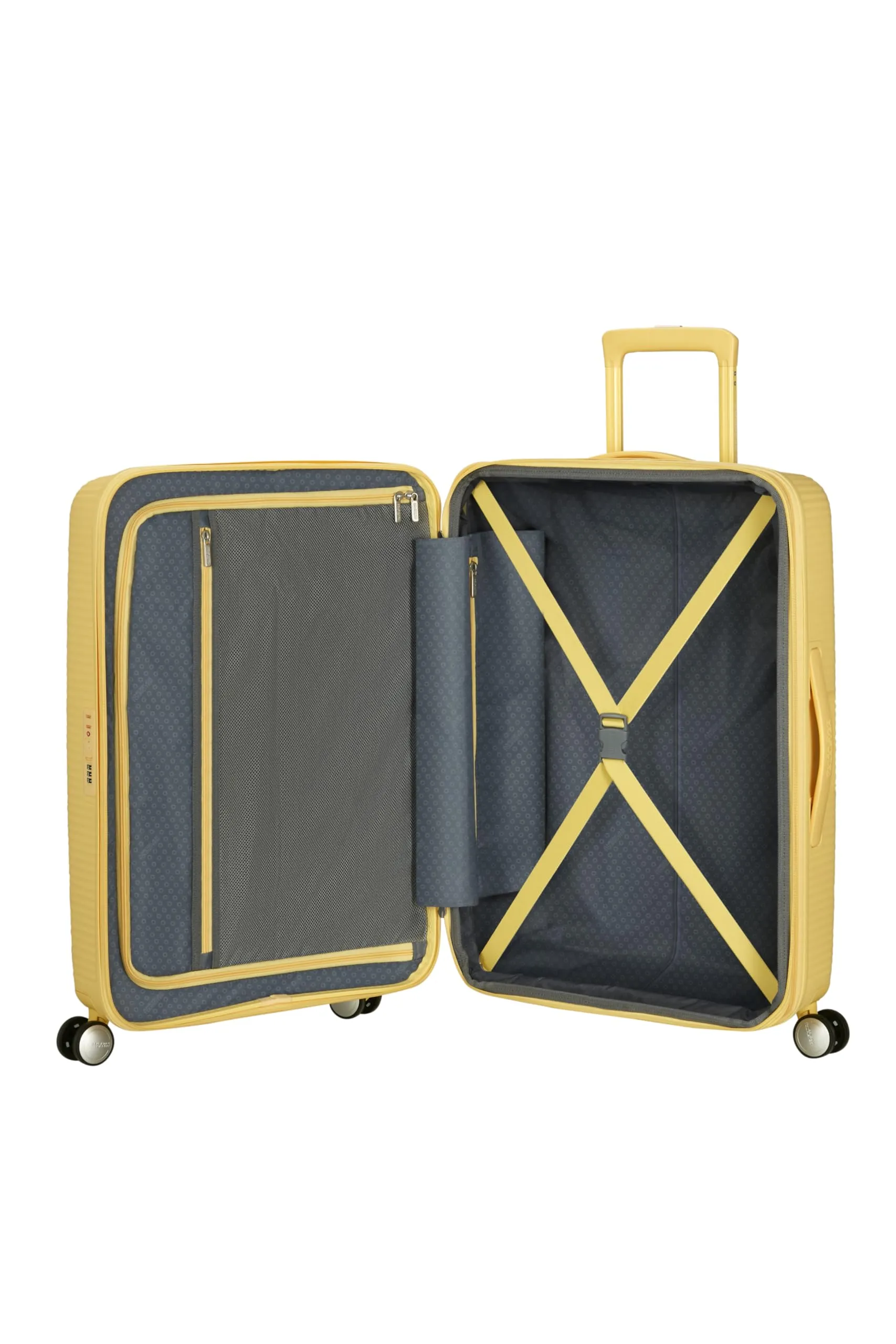 American Tourister Soundbox Trolley 67 cm - Giallo Pastello - immagine 5
