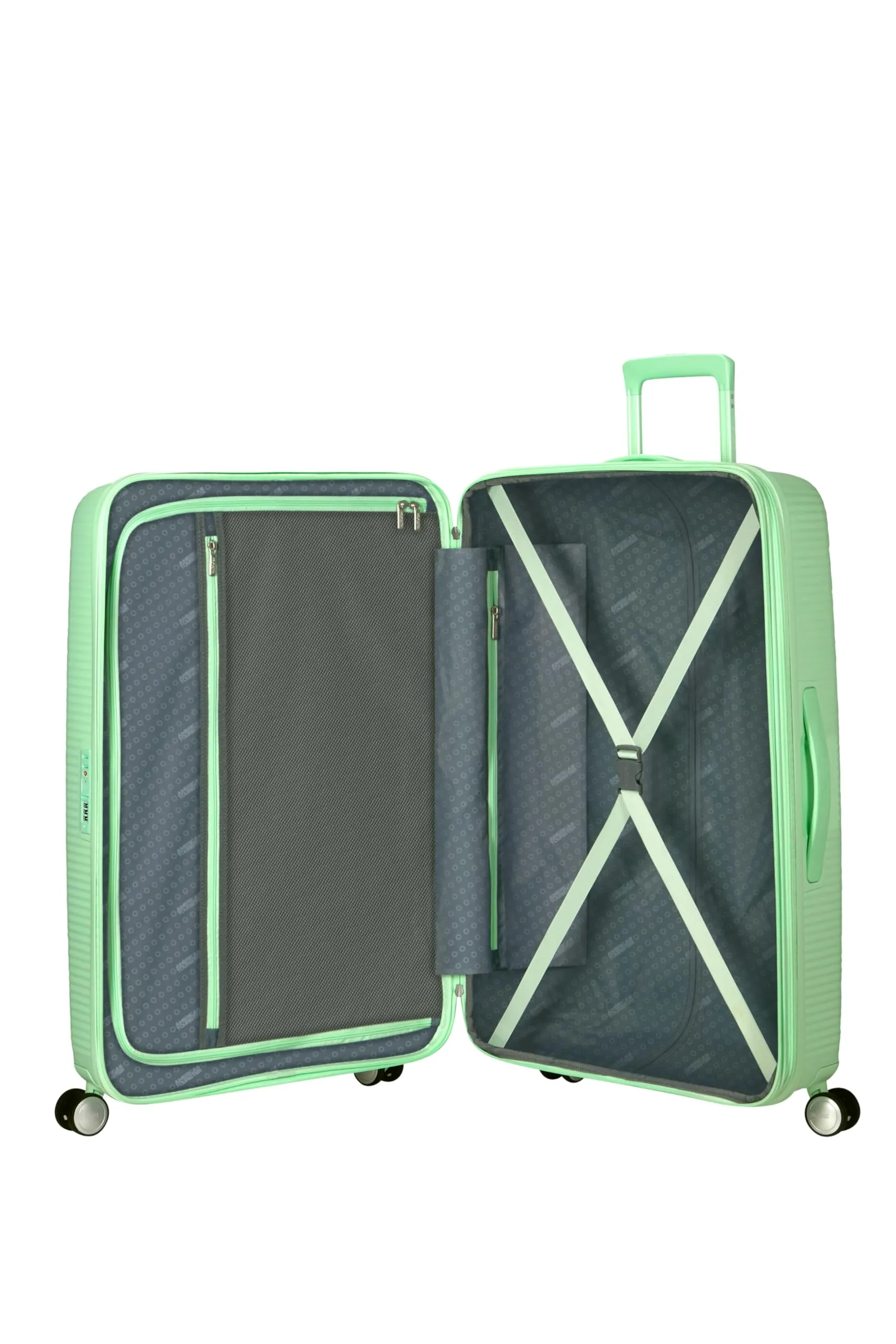 American Tourister Soundbox Trolley, 77 cm, Verde Pastello - immagine 5