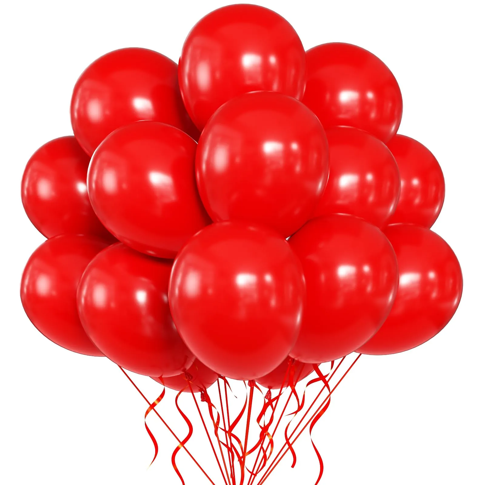 Yehnda Palloncini Rossi in Lattice, 30 cm, 100 pezzi - immagine 1