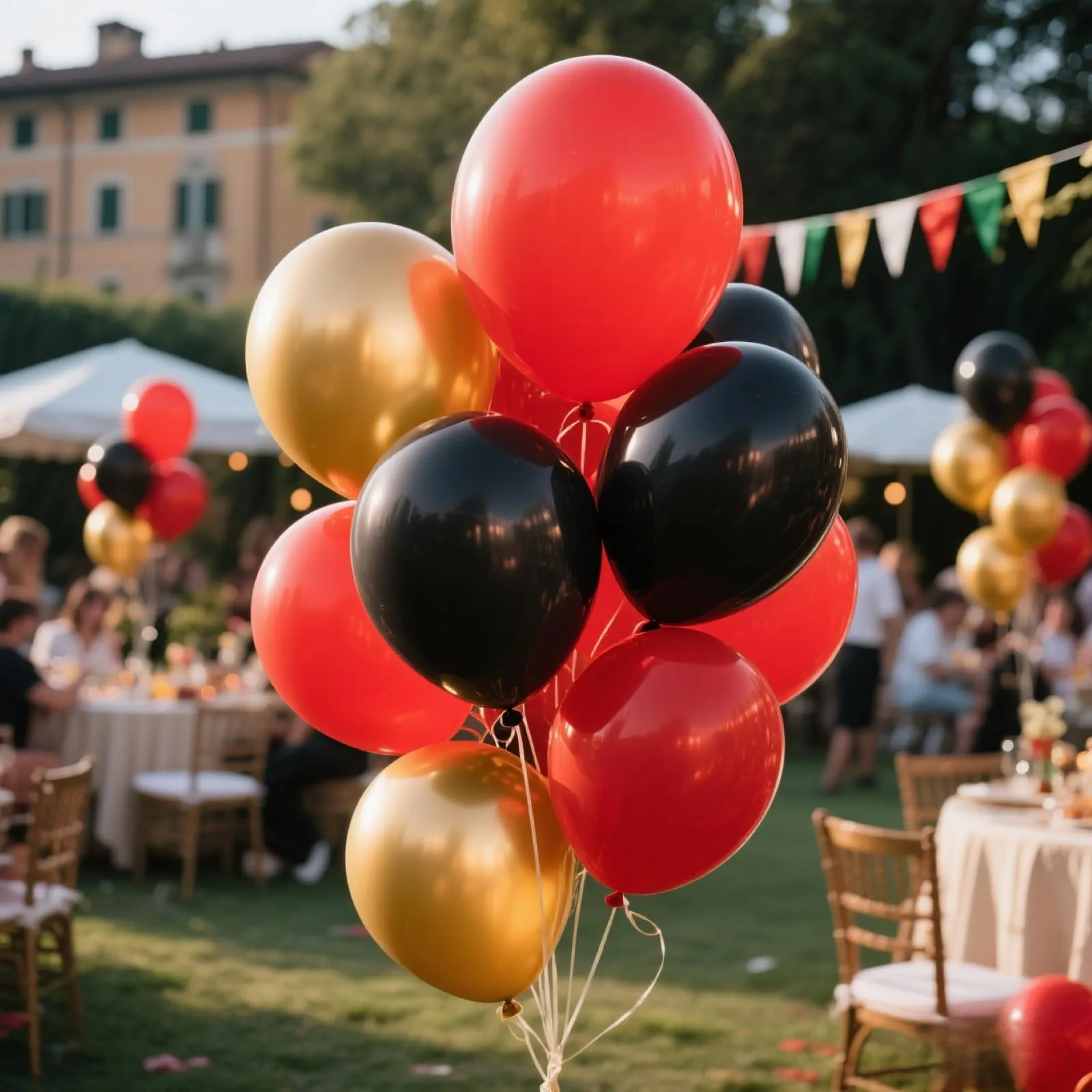 Yehnda Palloncini Rossi in Lattice, 30 cm, 100 pezzi - immagine 2