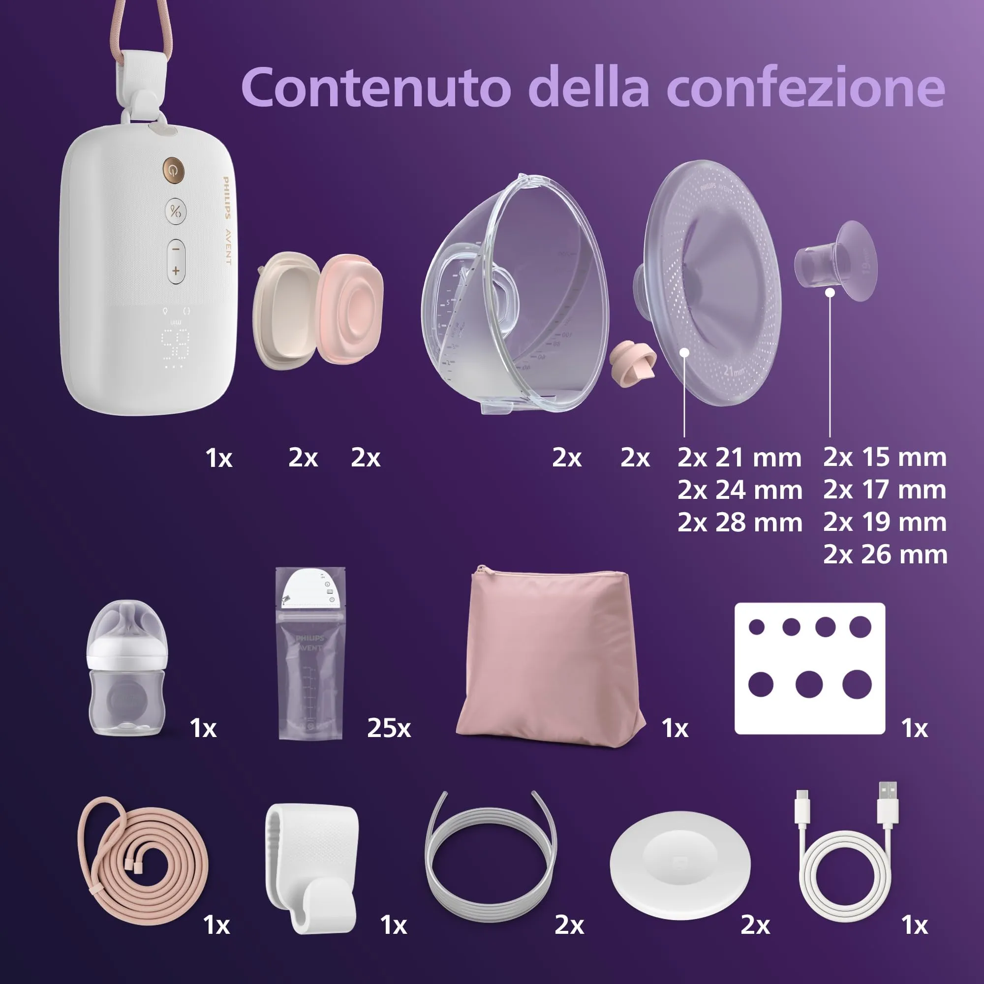 Philips Avent Set Primi Allattamenti con Tiralatte a Mani Libere SCD553/11 - immagine 8