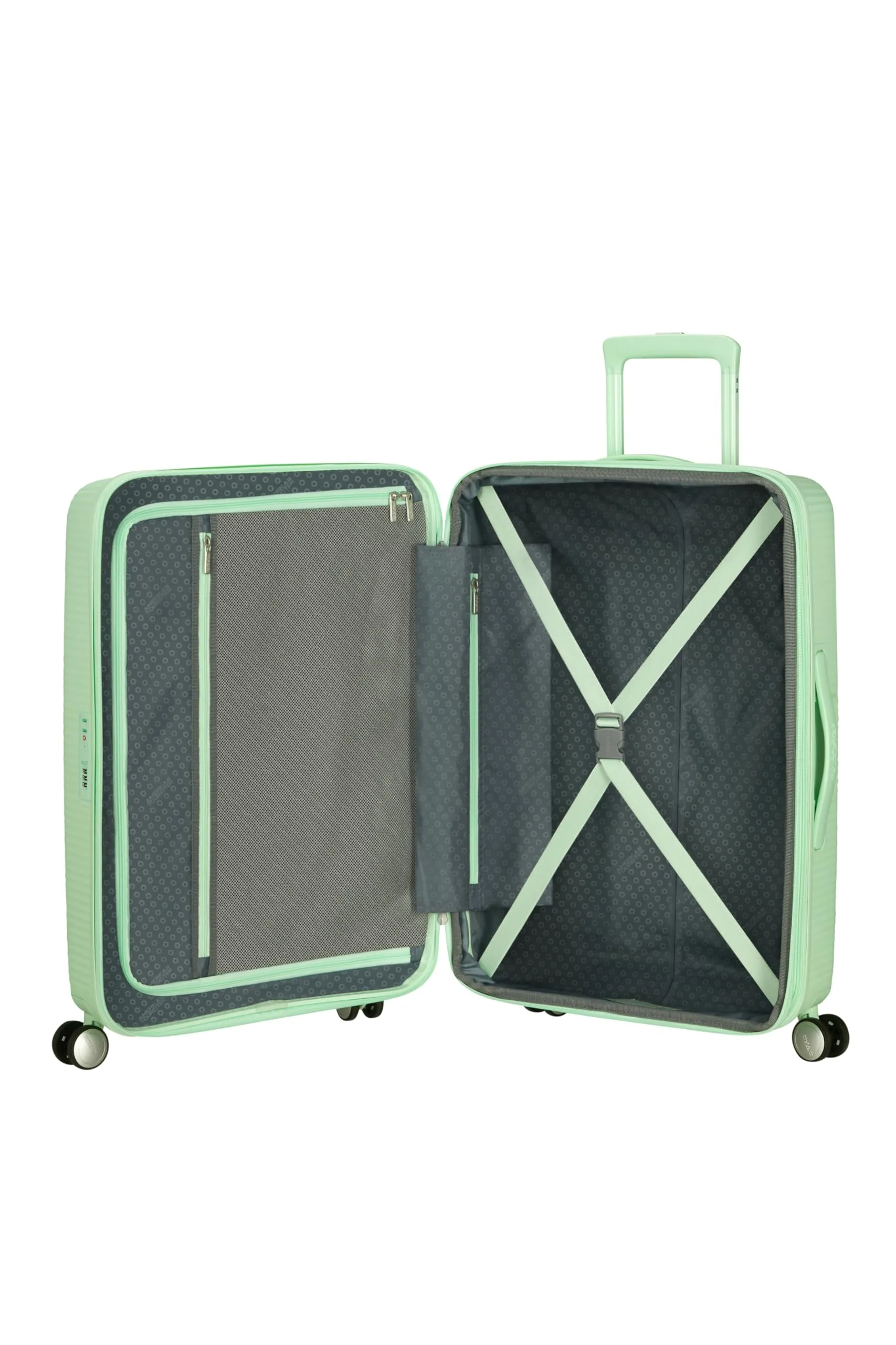 American Tourister Soundbox Trolley, 67 cm, Verde Pastello - immagine 5