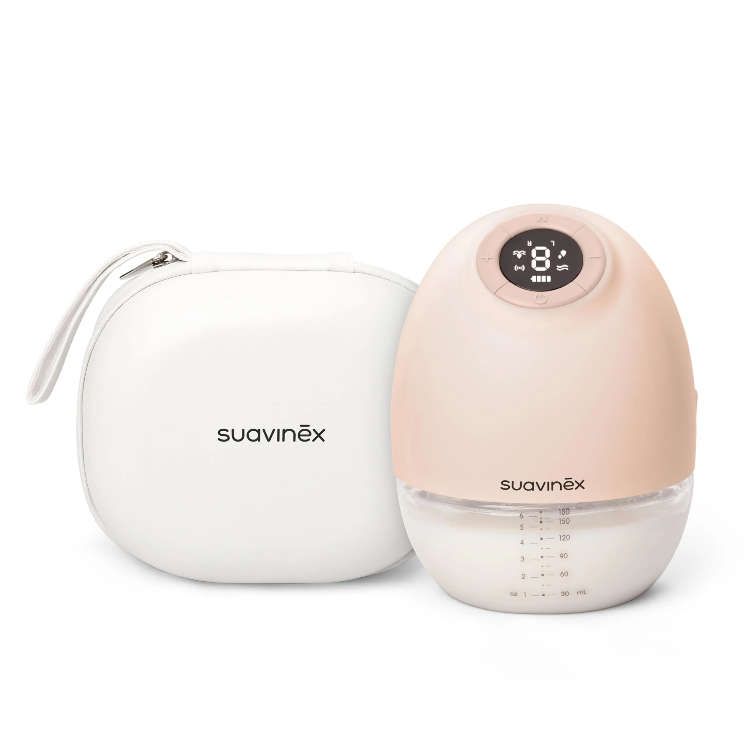 Suavinex Tiralatte Portatile a Mani Libere, Senza Fili, 3 Modalità, 9 Intensità di Aspirazione, Serbatoio da 180 ml - immagine 13