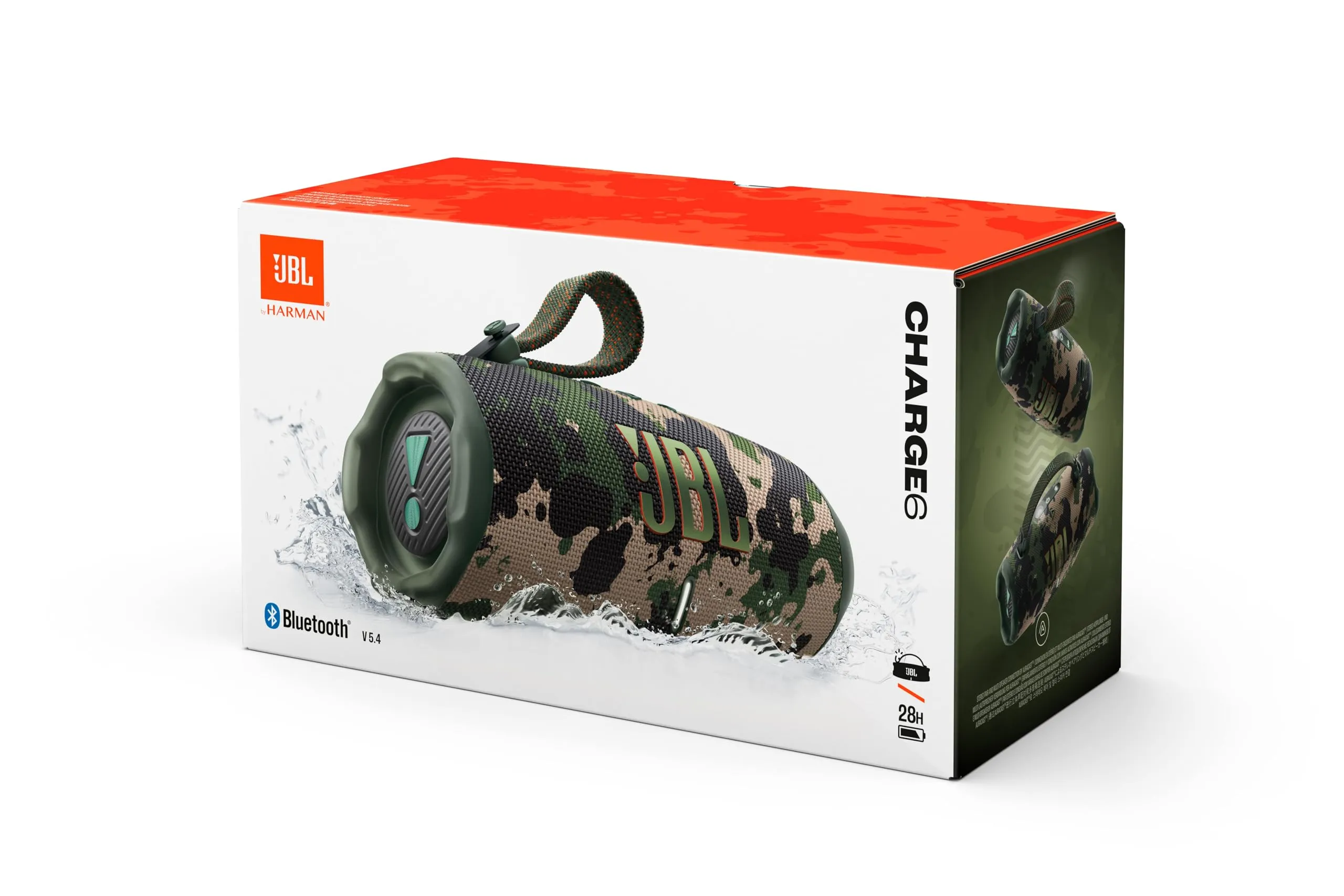JBL Charge 6 Altoparlante Bluetooth Portatile, Mimetico - immagine 10