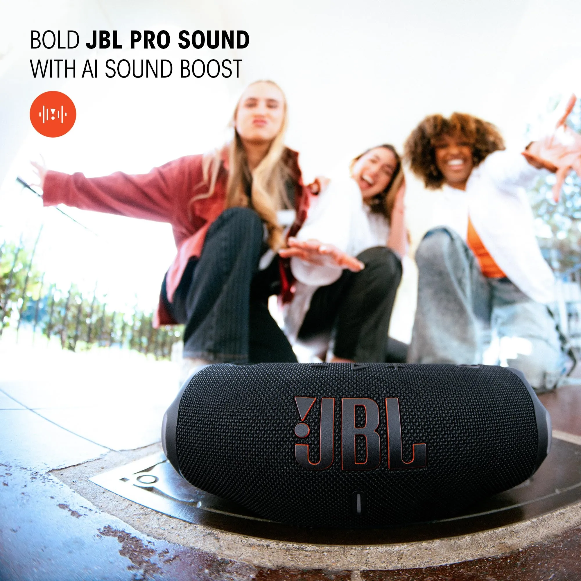 JBL Charge 6 Altoparlante Bluetooth Portatile, Bianco - immagine 4