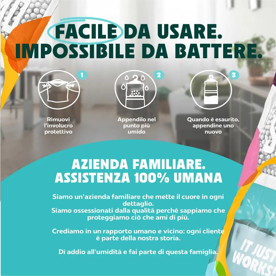 Siamo Sacchetti Deumidificatori Antimuffa, 15 Pack - immagine 10