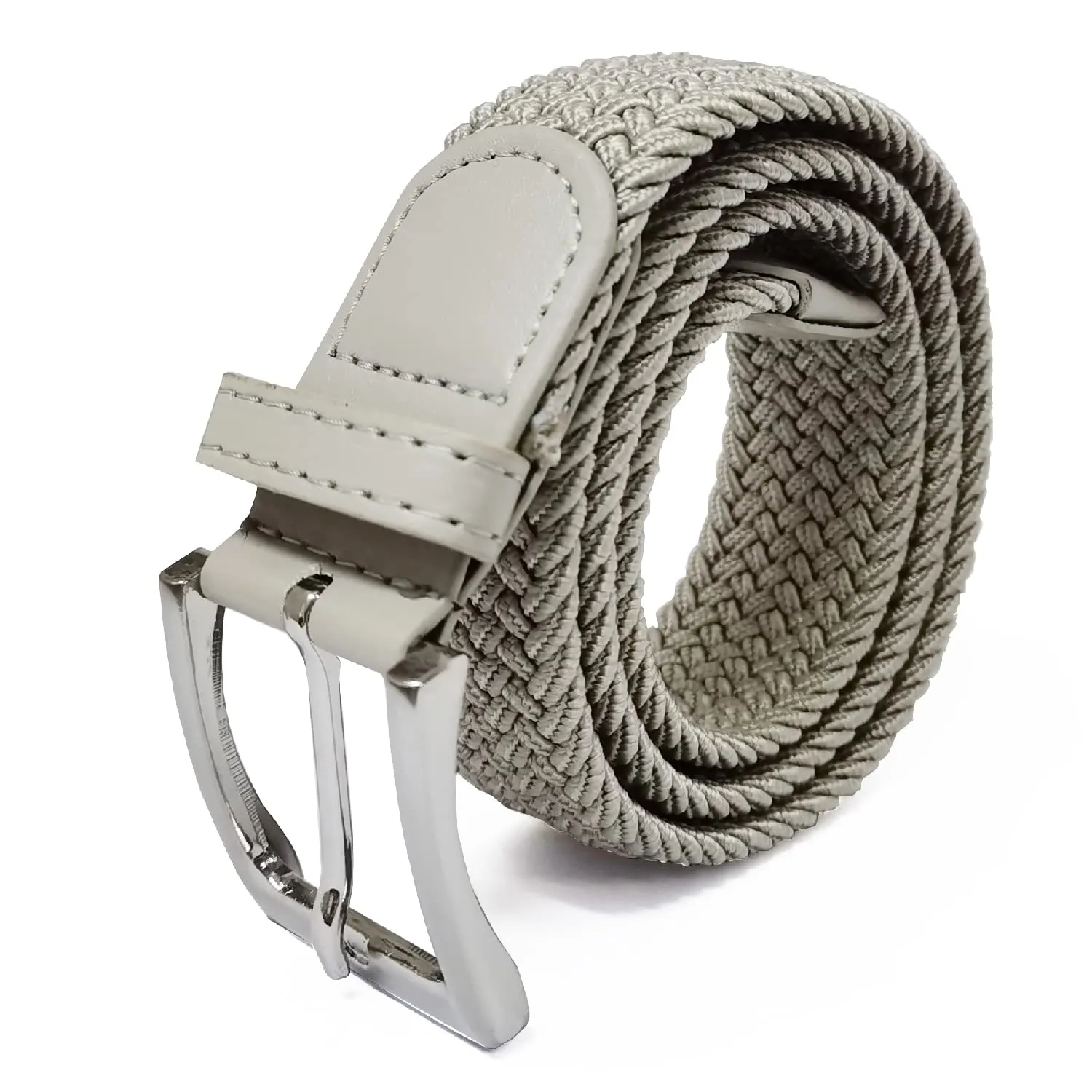 GLAMEXX24 Cintura Elastica Intrecciata Unisex in Tessuto Regolabile per Jeans - immagine 1