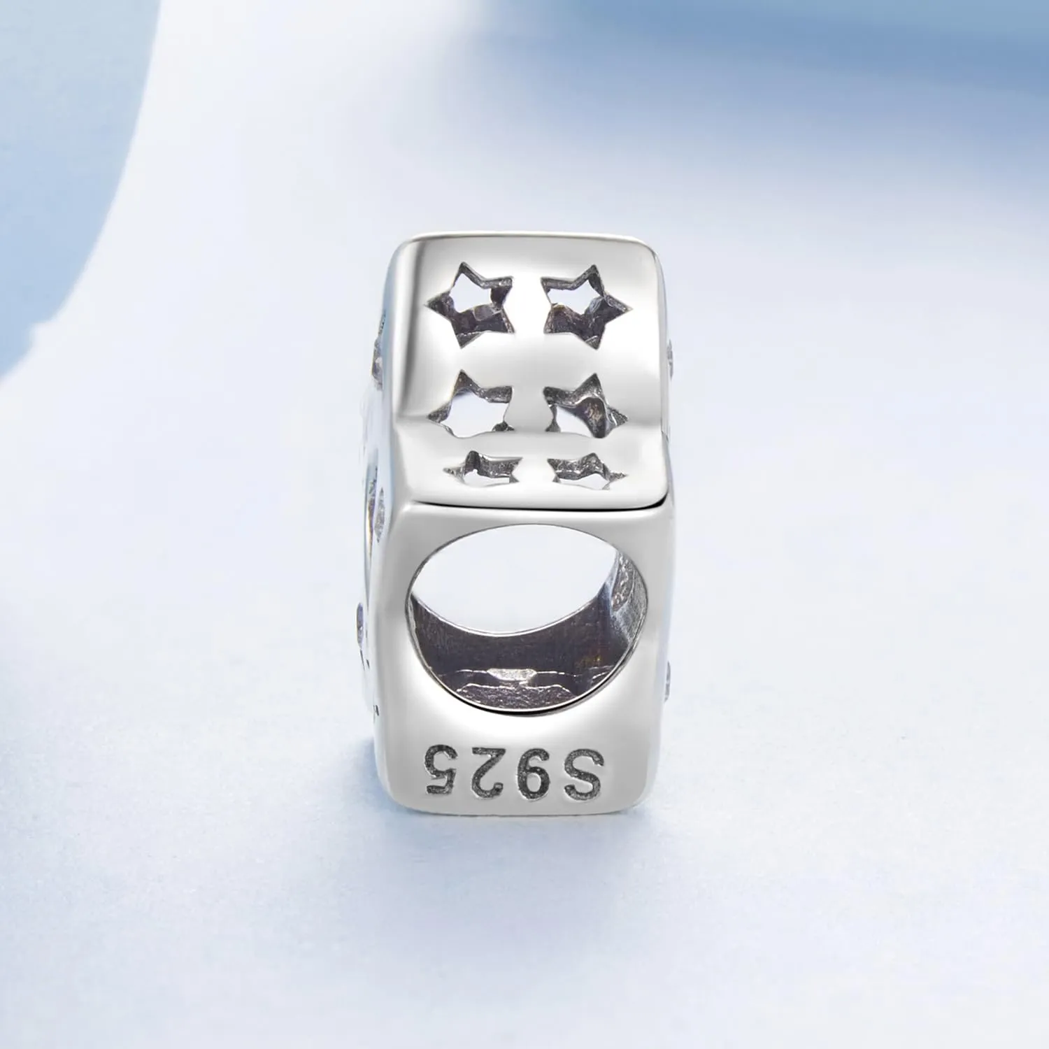 NINGAN 925 Argento Sterlina Pendente Trifoglio Verde e Coccinella con Perla e Zirconio 5A per Braccialetto e Collana - immagine 4