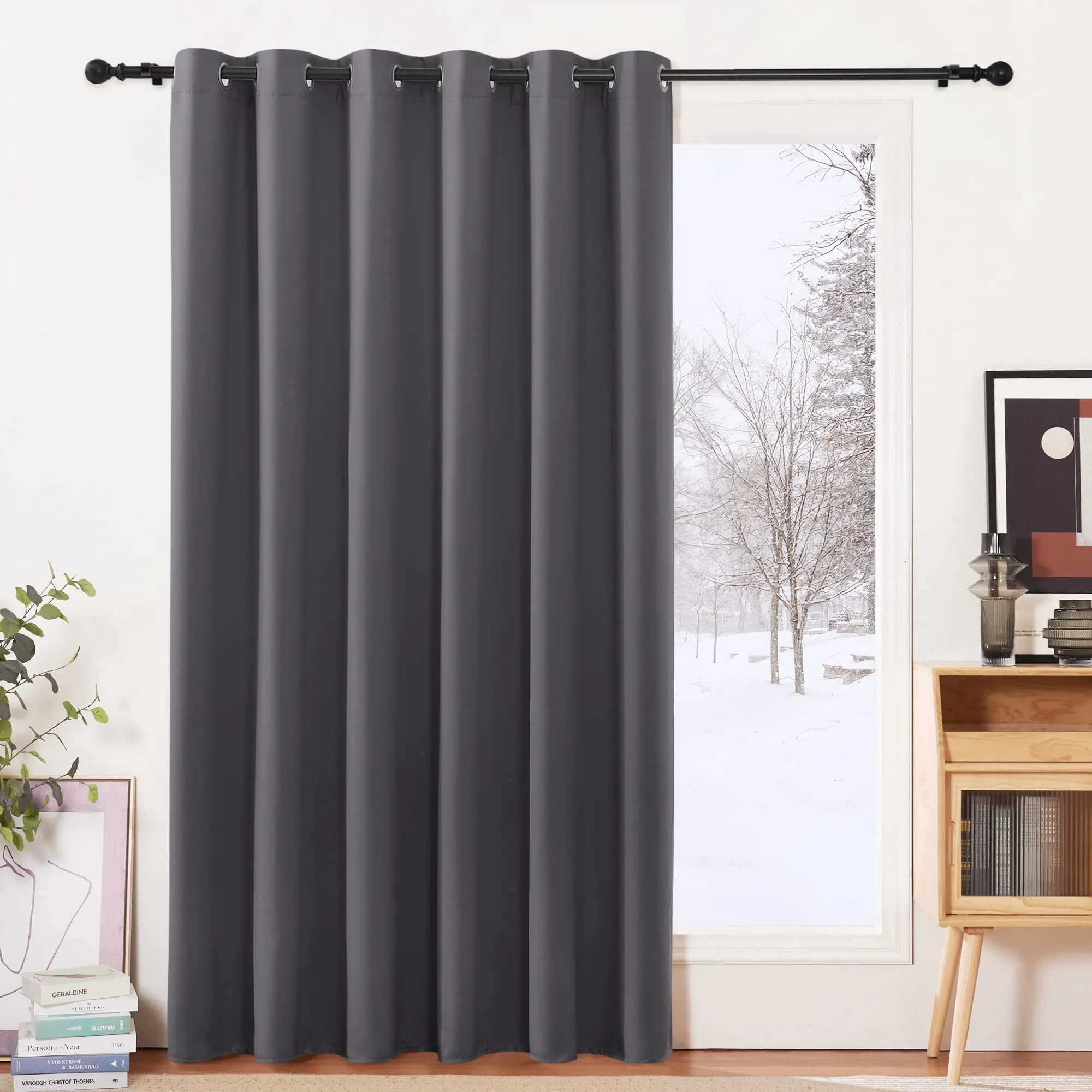 PONY DANCE Tende Oscuranti Termiche Isolanti, Grigio, 200 x 210 cm, 1 Pannello - immagine 1