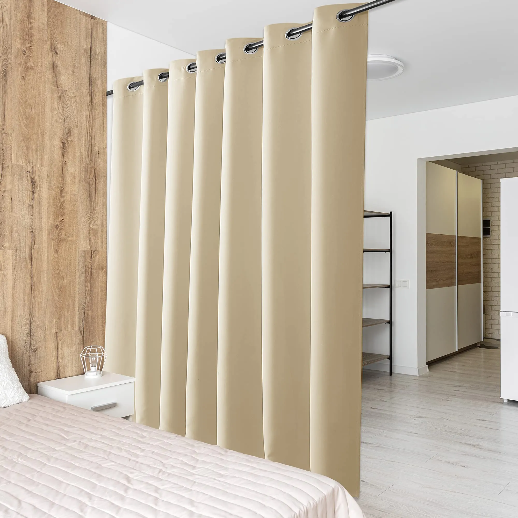 PONY DANCE Tenda Oscurante Termica da Interno, Beige, 254 x 210 cm, 1 Pannello - immagine 1