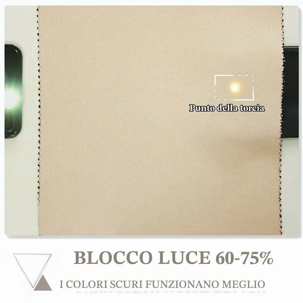 PONY DANCE Tenda Oscurante Termica Isolante da Interno, Beige, 140 x 260 cm (1 Pannello) - immagine 6