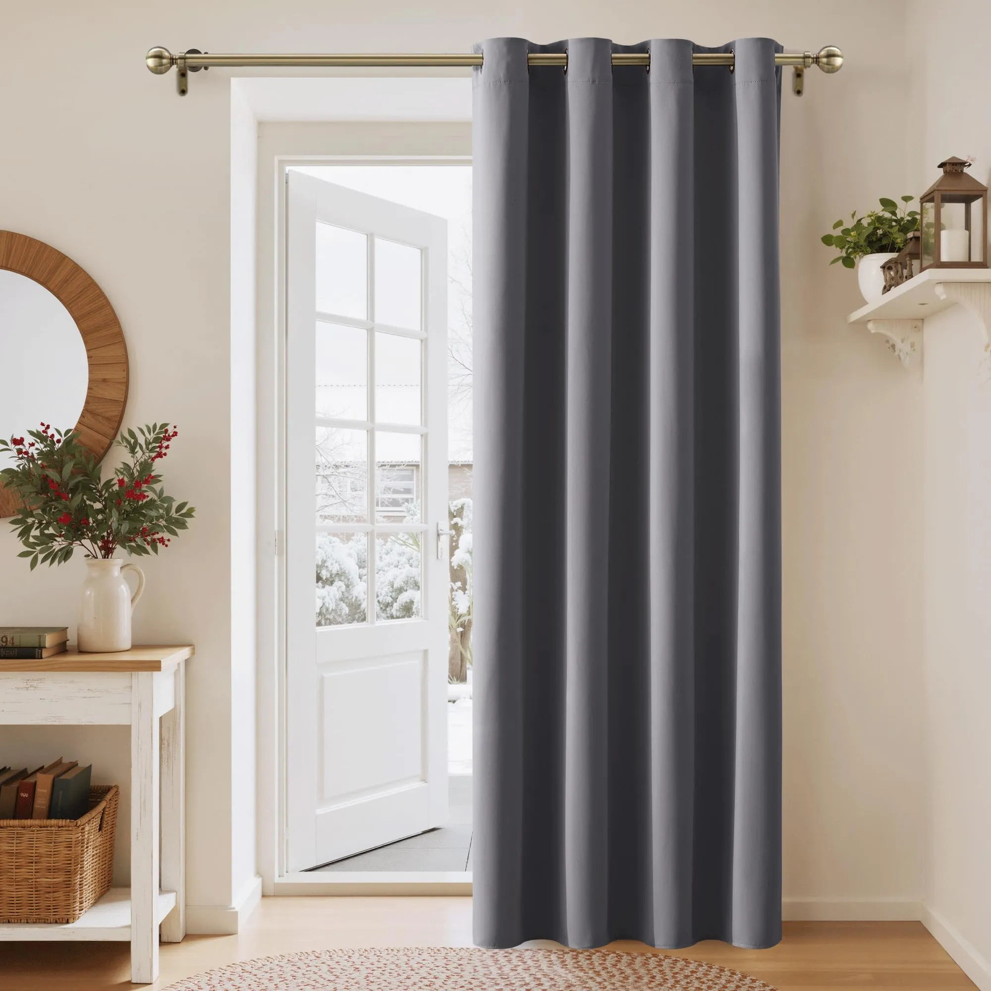 PONY DANCE Tenda Oscurante da Interno, 1 Pezzo, 140 x 240 cm, Grigio - immagine 4