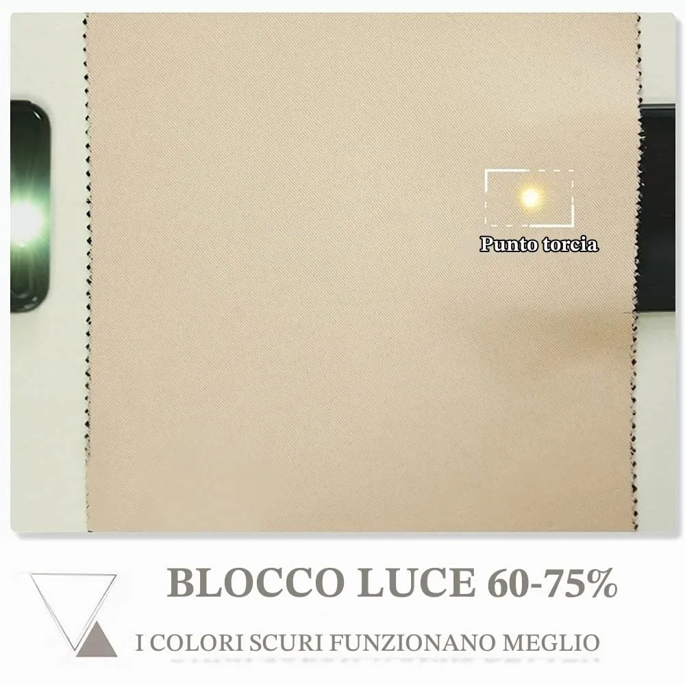 PONY DANCE Tenda Oscurante Termica da Interno per Camera da Letto, Beige, 132 x 210 cm (1 Pannello) - immagine 5