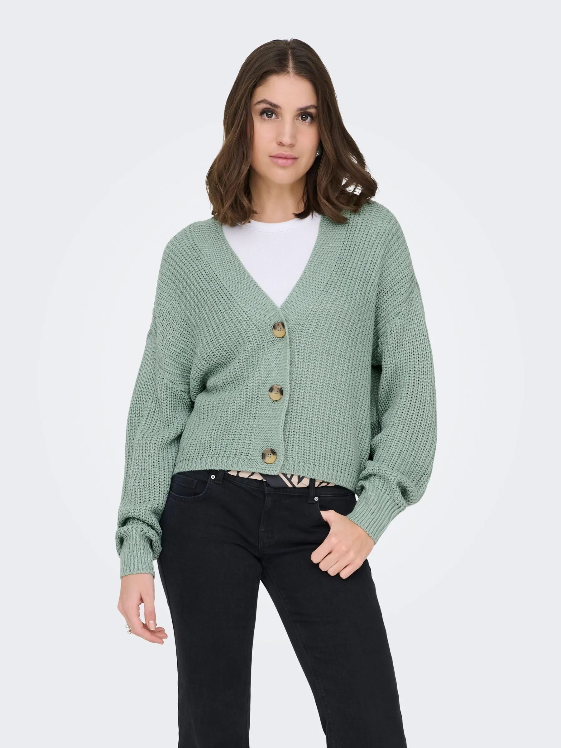 ONLY Onlcarol Cardigan Grigio XL - immagine 3