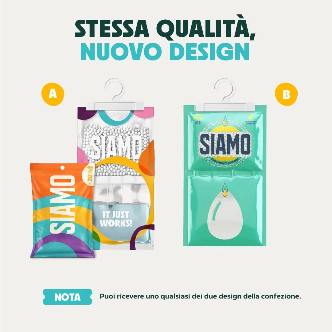 Siamo Sacchetti Deumidificatori Antimuffa, 5 Pezzi - immagine 2