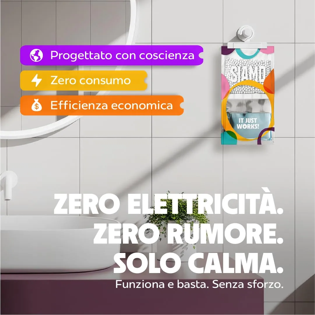 Siamo Sacchetti Deumidificatori Antimuffa, 5 Pezzi - immagine 6
