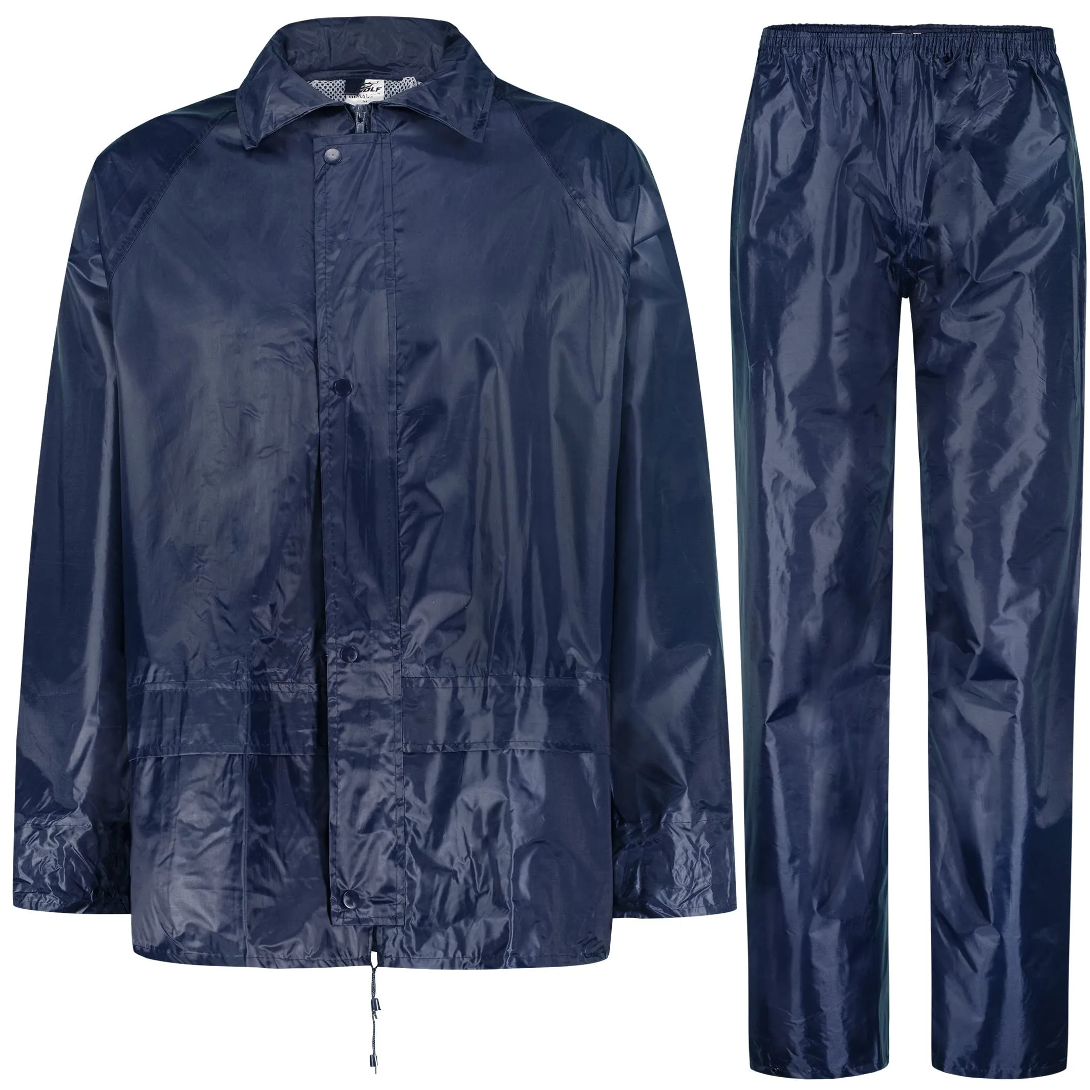 BWOLF Himalaya Tuta Antipioggia Moto con Giacca e Pantaloni, Blu, XL - immagine 1