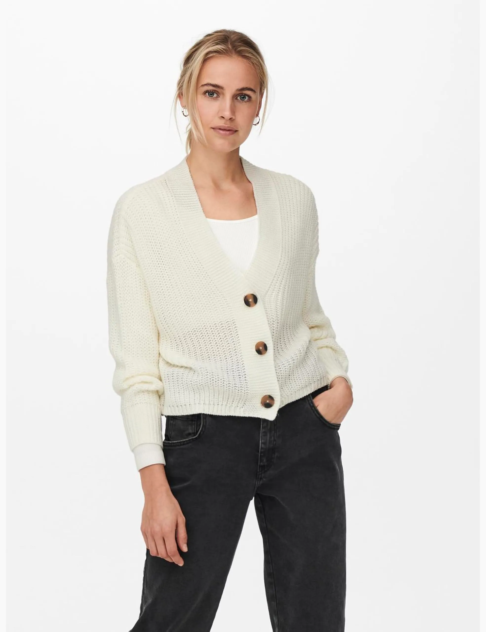 ONLY Carol Cardigan Bianca - M - immagine 2