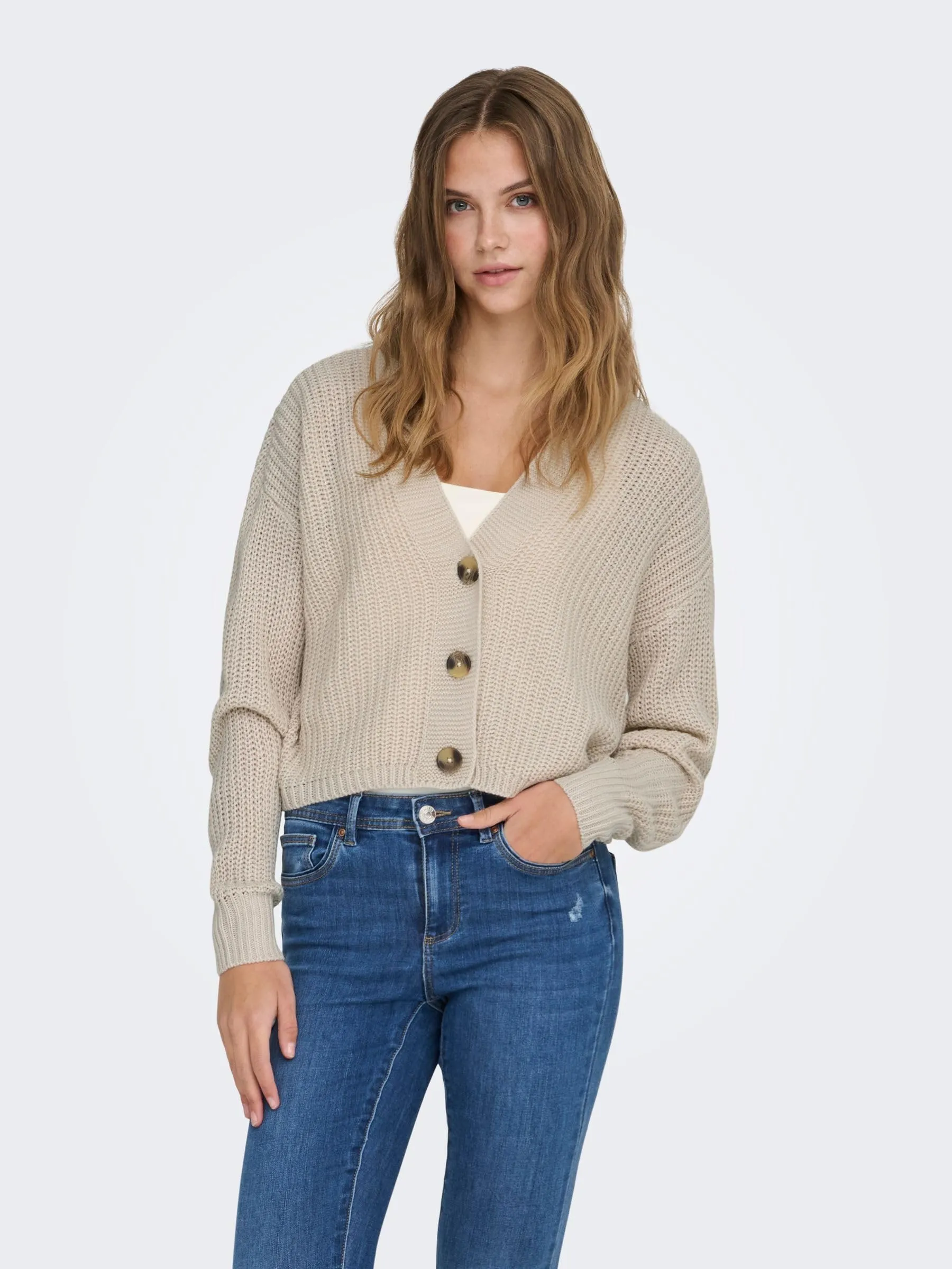 ONLY Carol Cardigan - Beige - S - immagine 3