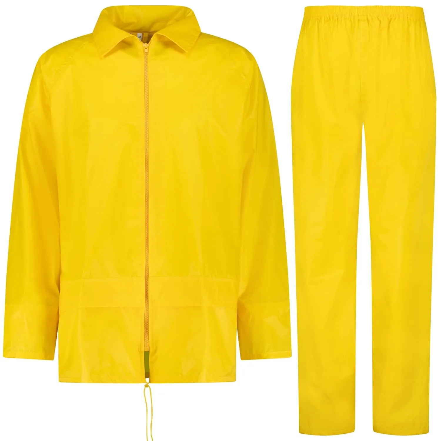 BWOLF Himalaya Tuta Antipioggia Moto con Giacca e Pantaloni, Giallo, 3XL - immagine 1