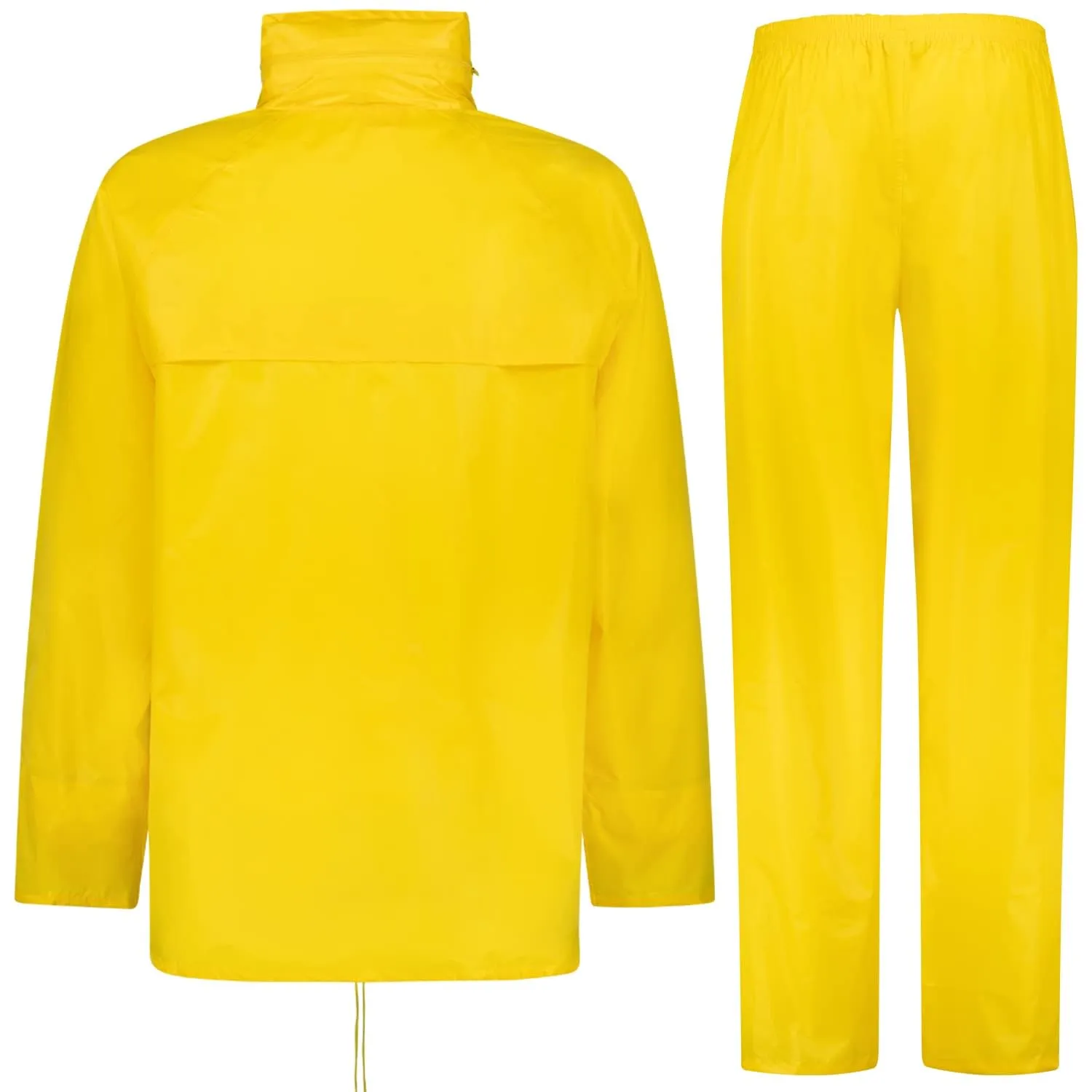 BWOLF Himalaya Tuta Antipioggia Moto con Giacca e Pantaloni, Giallo, 3XL - immagine 2