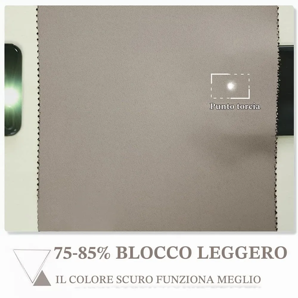 PONY DANCE Tenda Oscurante Termica Isolante 140x240 cm, Sabbia - immagine 6
